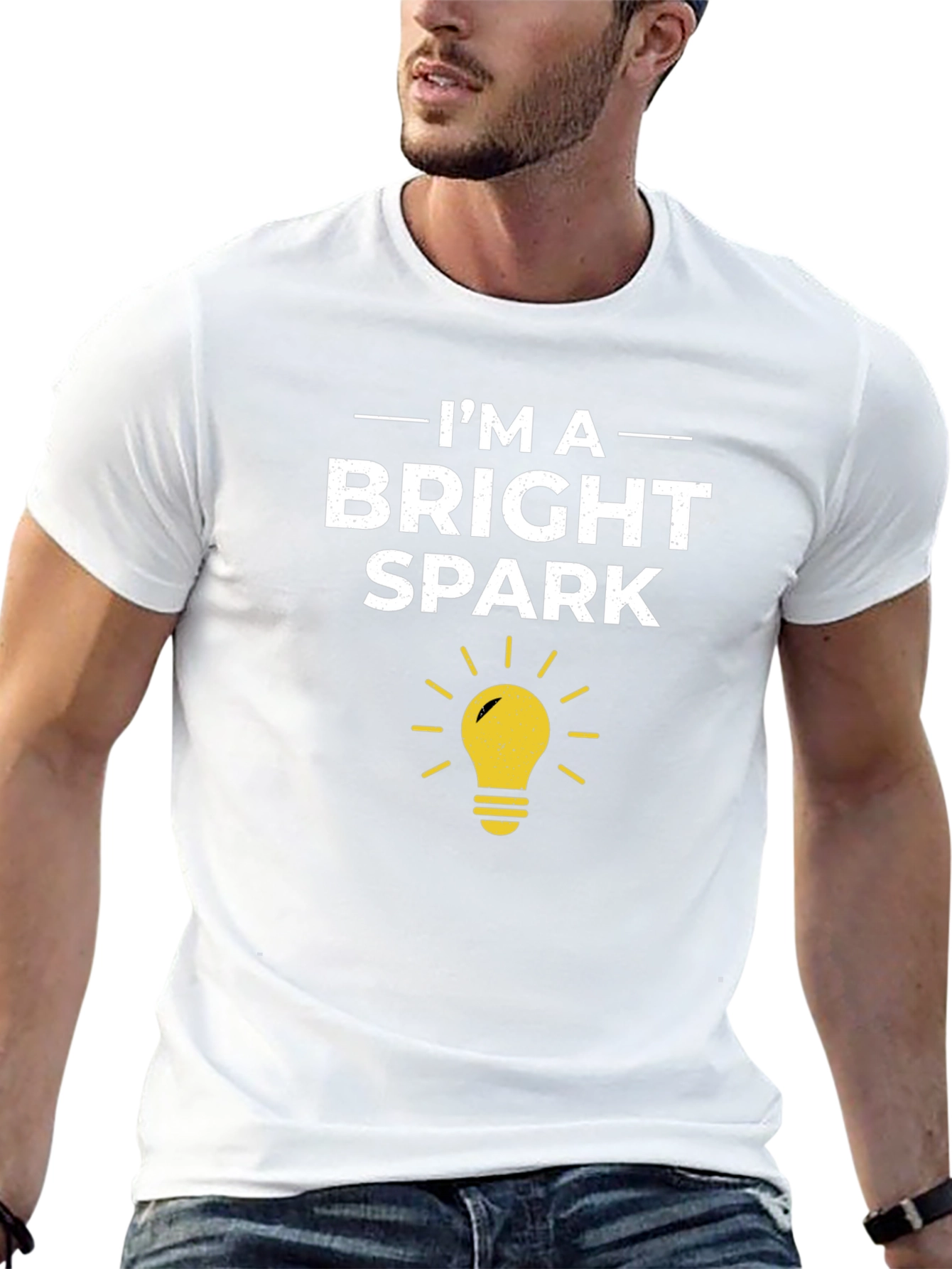 Bright Spark T-Shirt - Black Cotton Tee