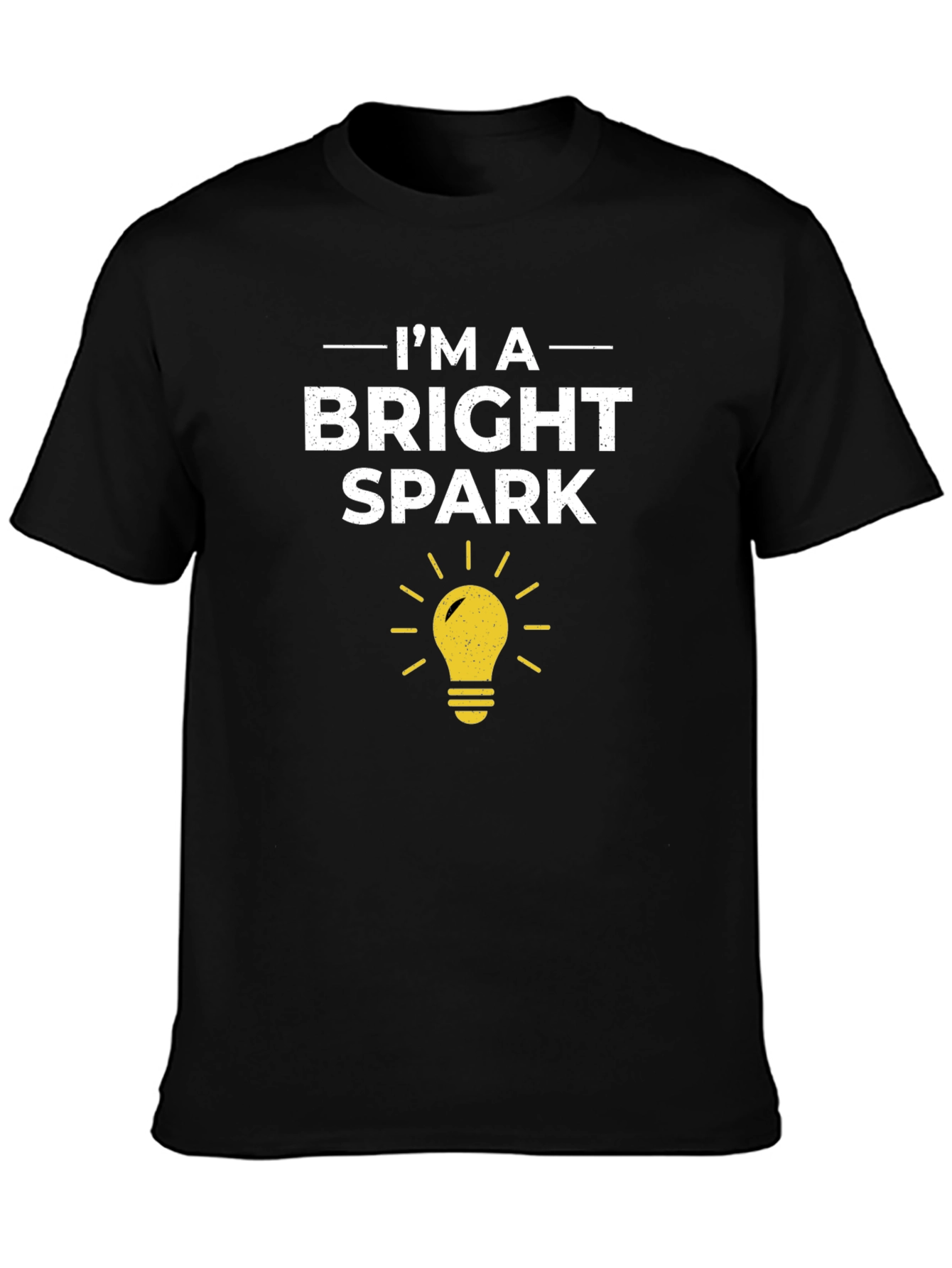 Bright Spark T-Shirt - Black Cotton Tee