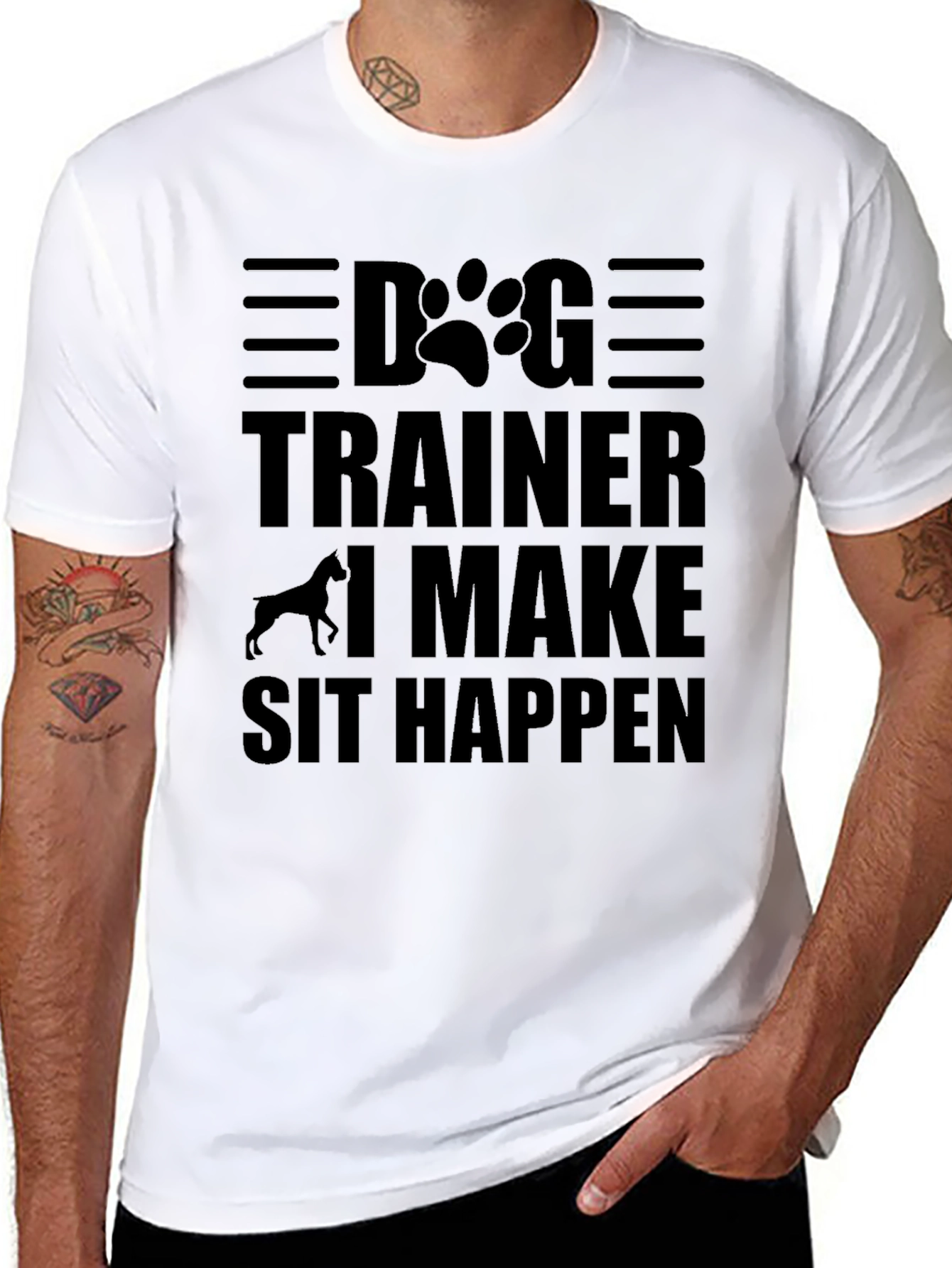 Dog Trainer T-Shirt - I Make Sit Happen!