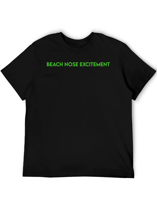 Beach Nose Excitement Black T-Shirt