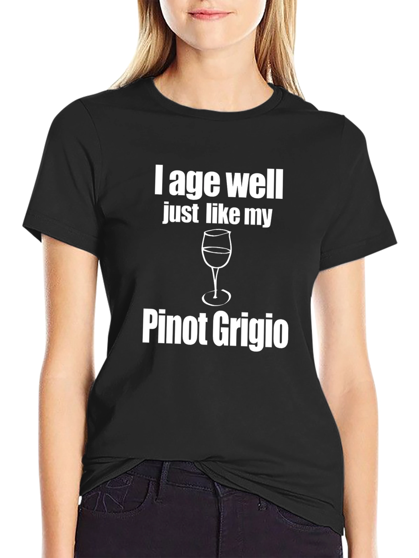 I Age Well Pinot Grigio T-Shirt Funny Wine Tee