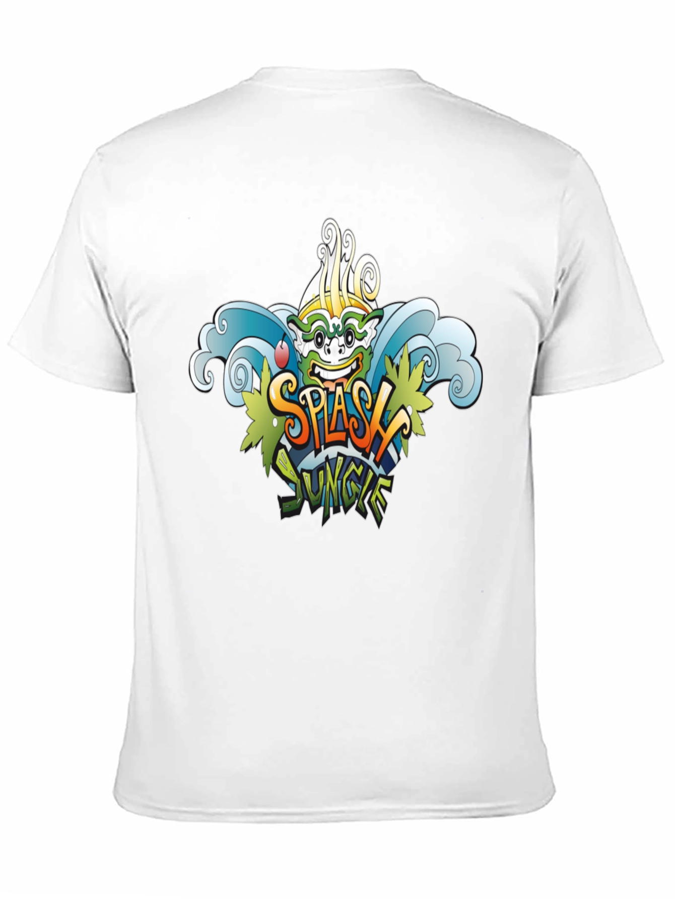 Splash Jungle Graphic Tee - Black