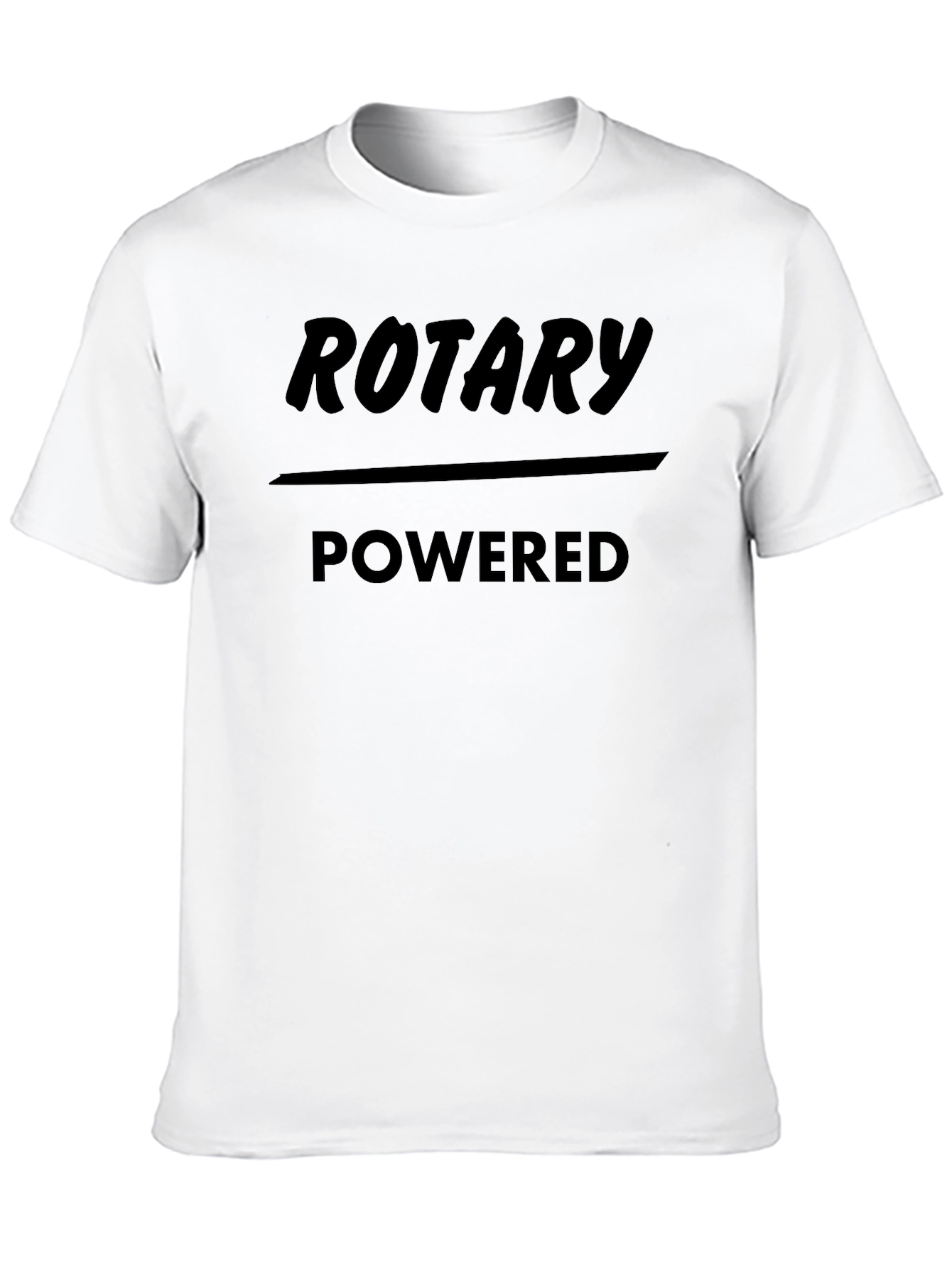 Rotary Powered Black Graphic T-Shirt