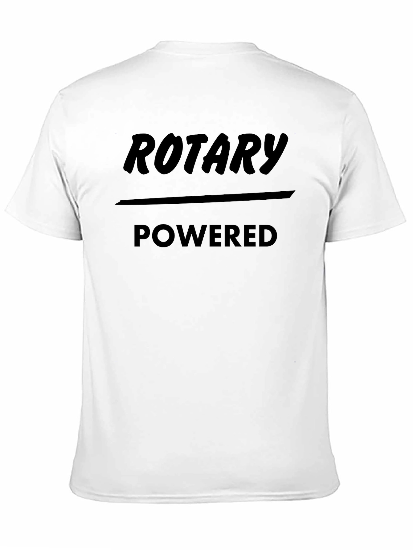 Rotary Powered Black Graphic T-Shirt