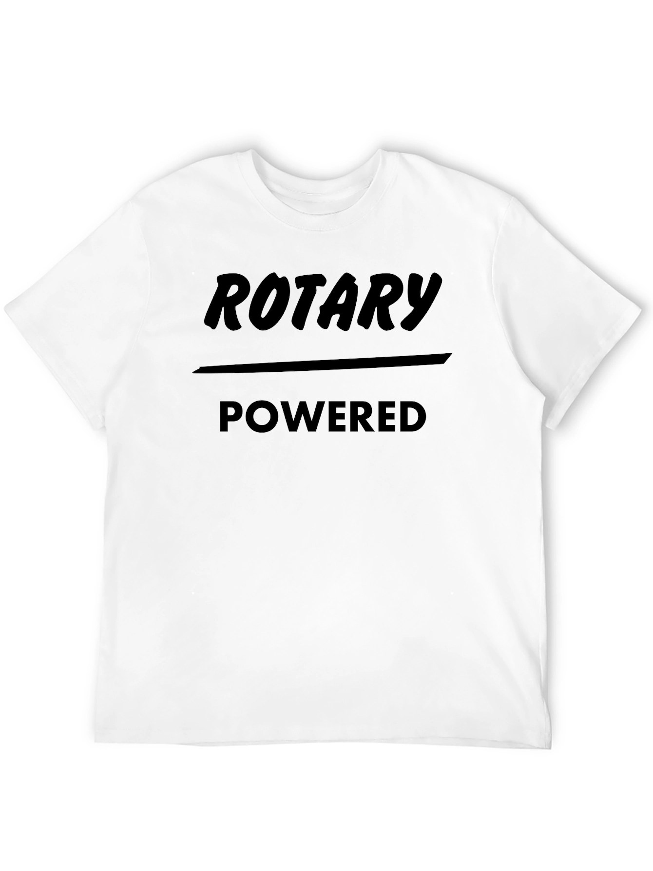 Rotary Powered Black Graphic T-Shirt