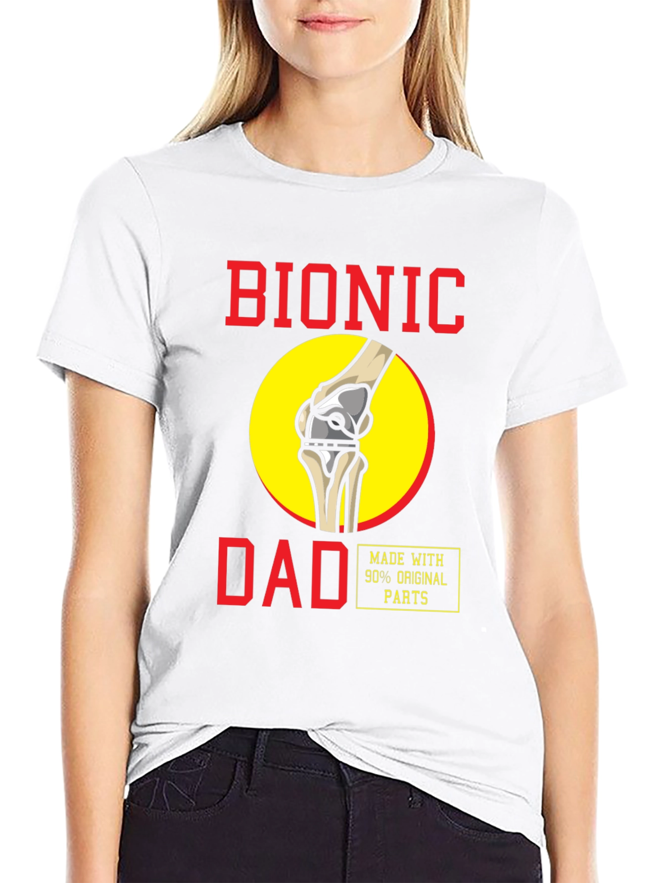 Bionic Dad T-Shirt - Funny Knee Replacement Tee