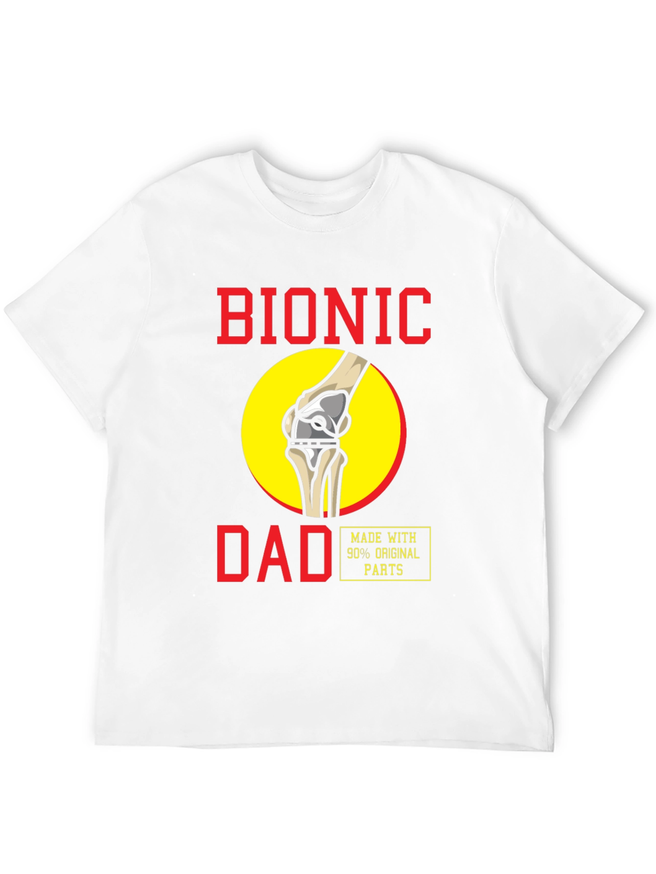 Bionic Dad T-Shirt - Funny Knee Replacement Tee