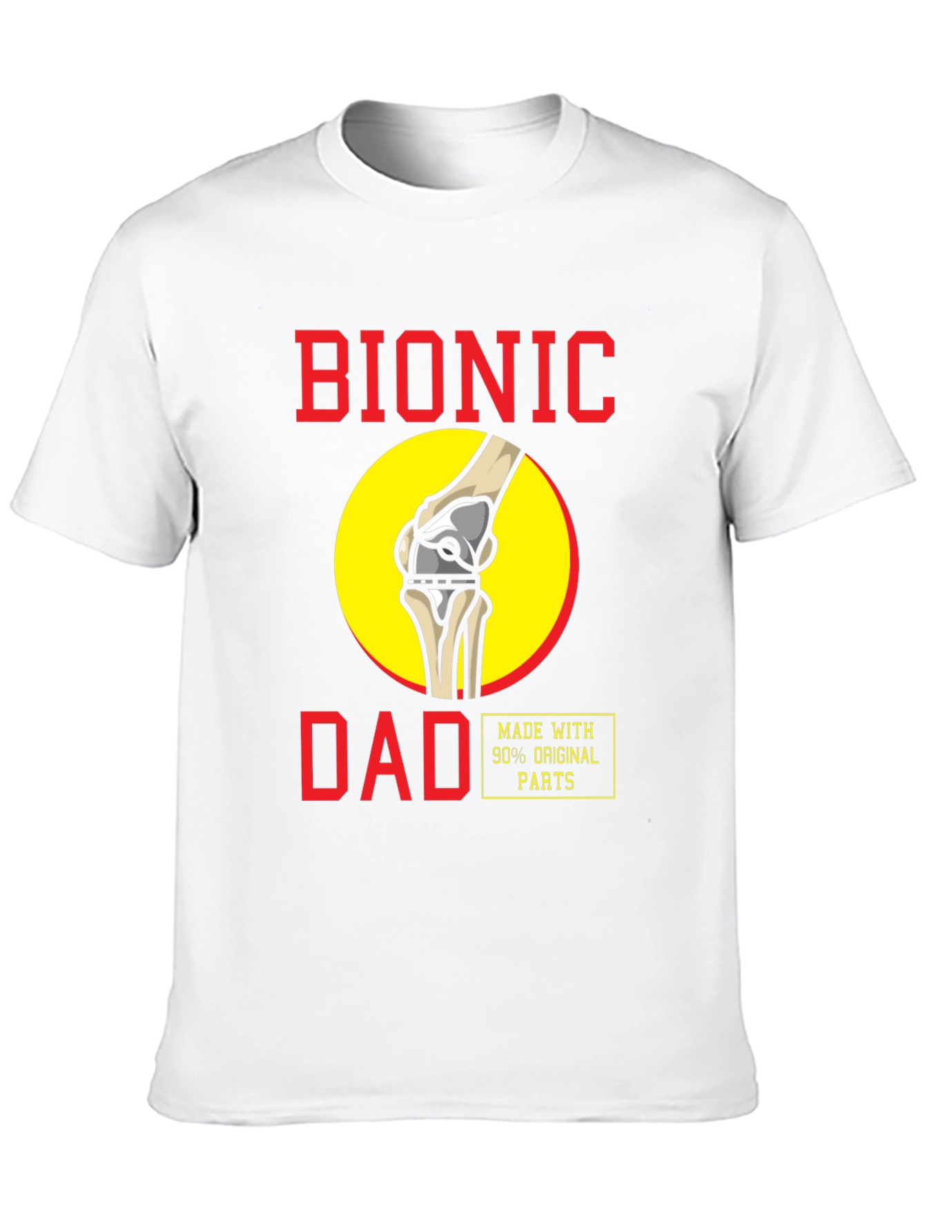 Bionic Dad T-Shirt - Funny Knee Replacement Tee