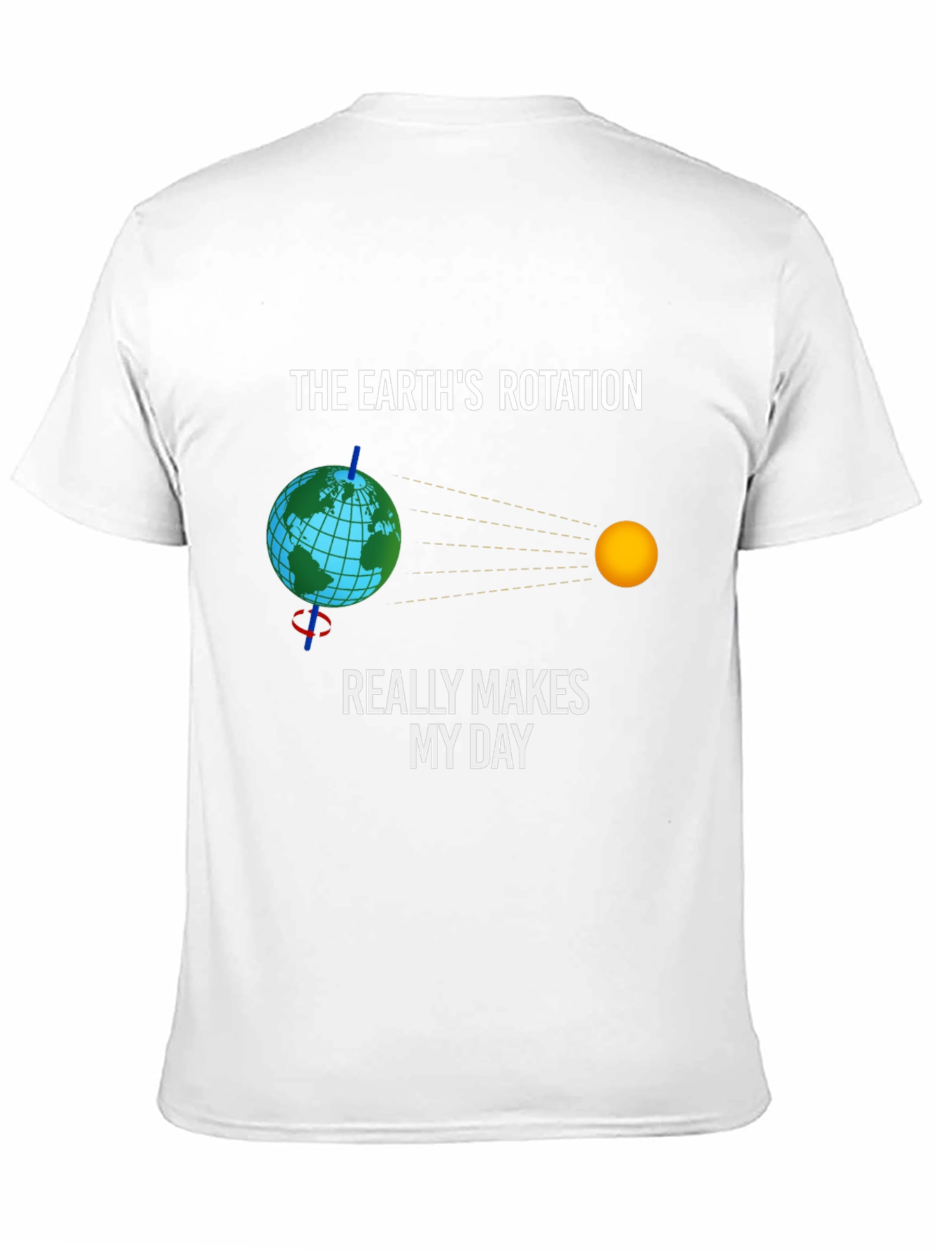 Earth Rotation Graphic Tee - Science Humor T-Shirt