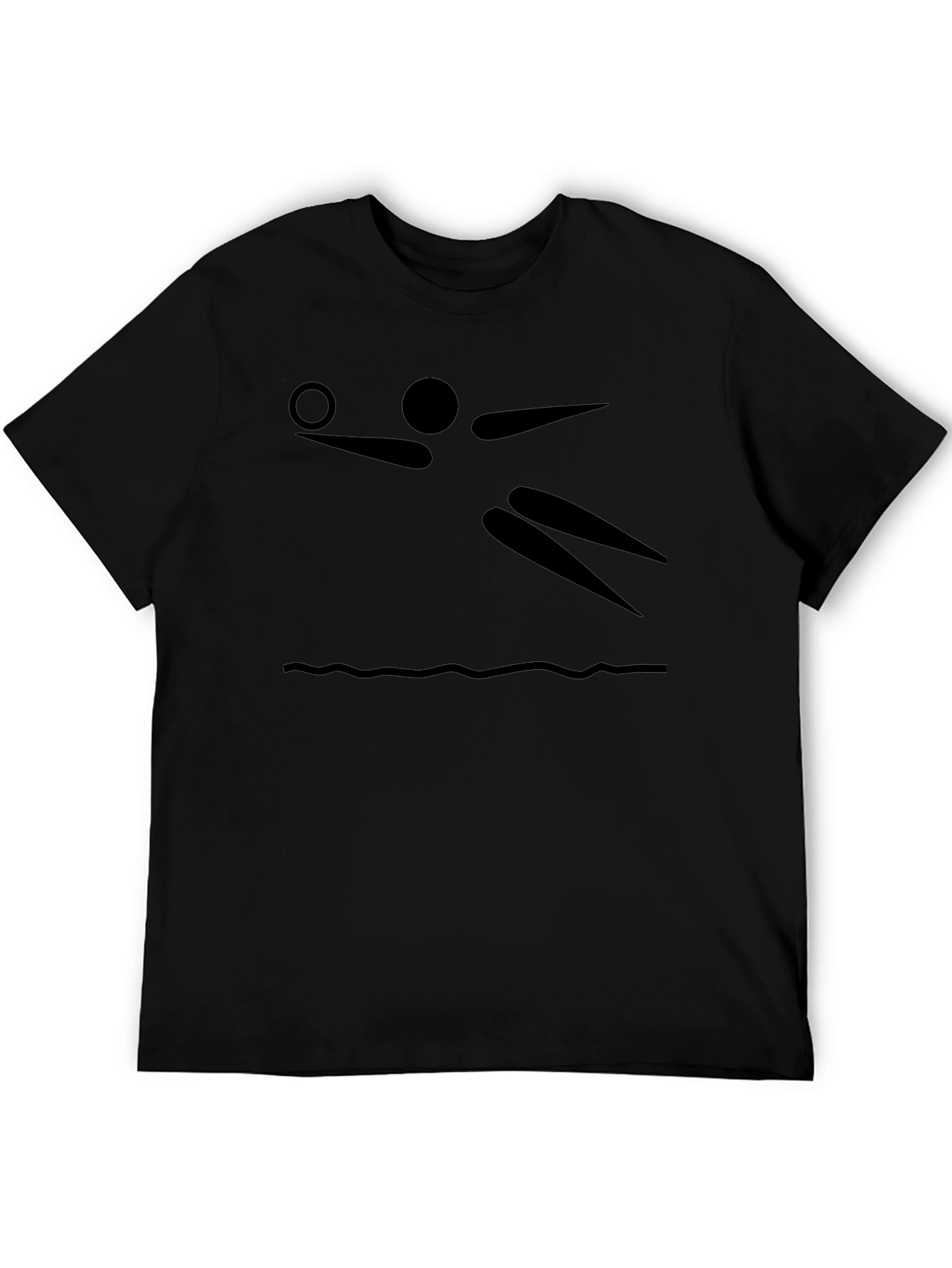Black Volleyball Graphic Tee