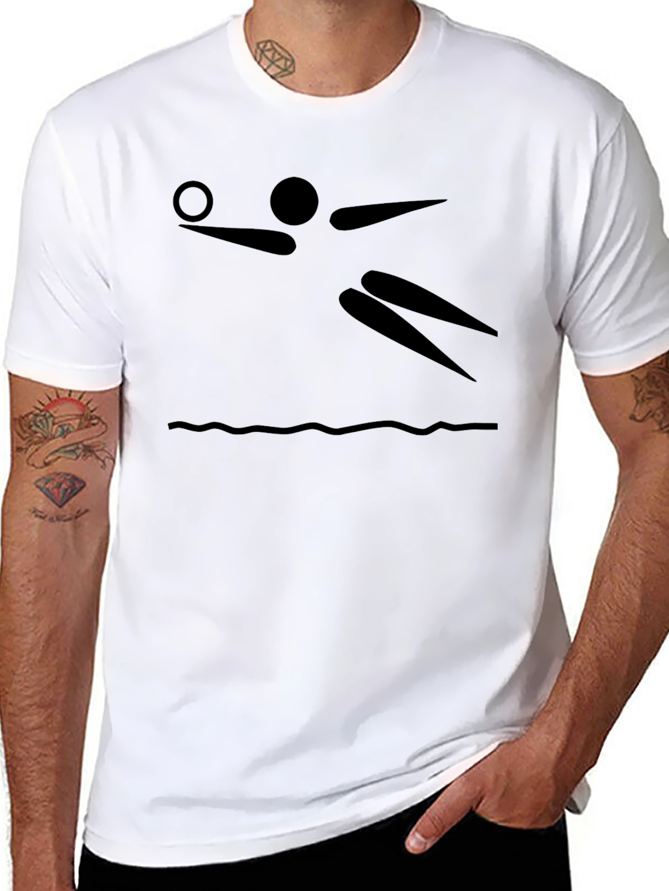 Black Volleyball Graphic Tee