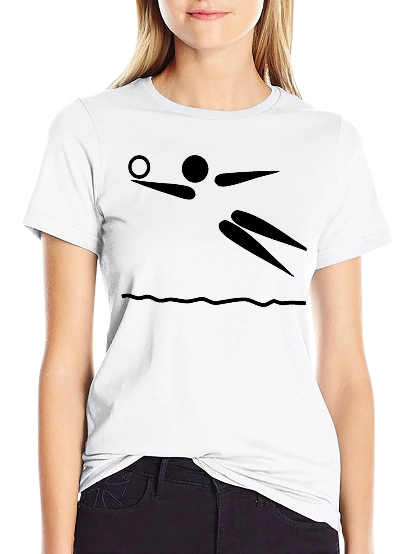 Black Volleyball Graphic Tee