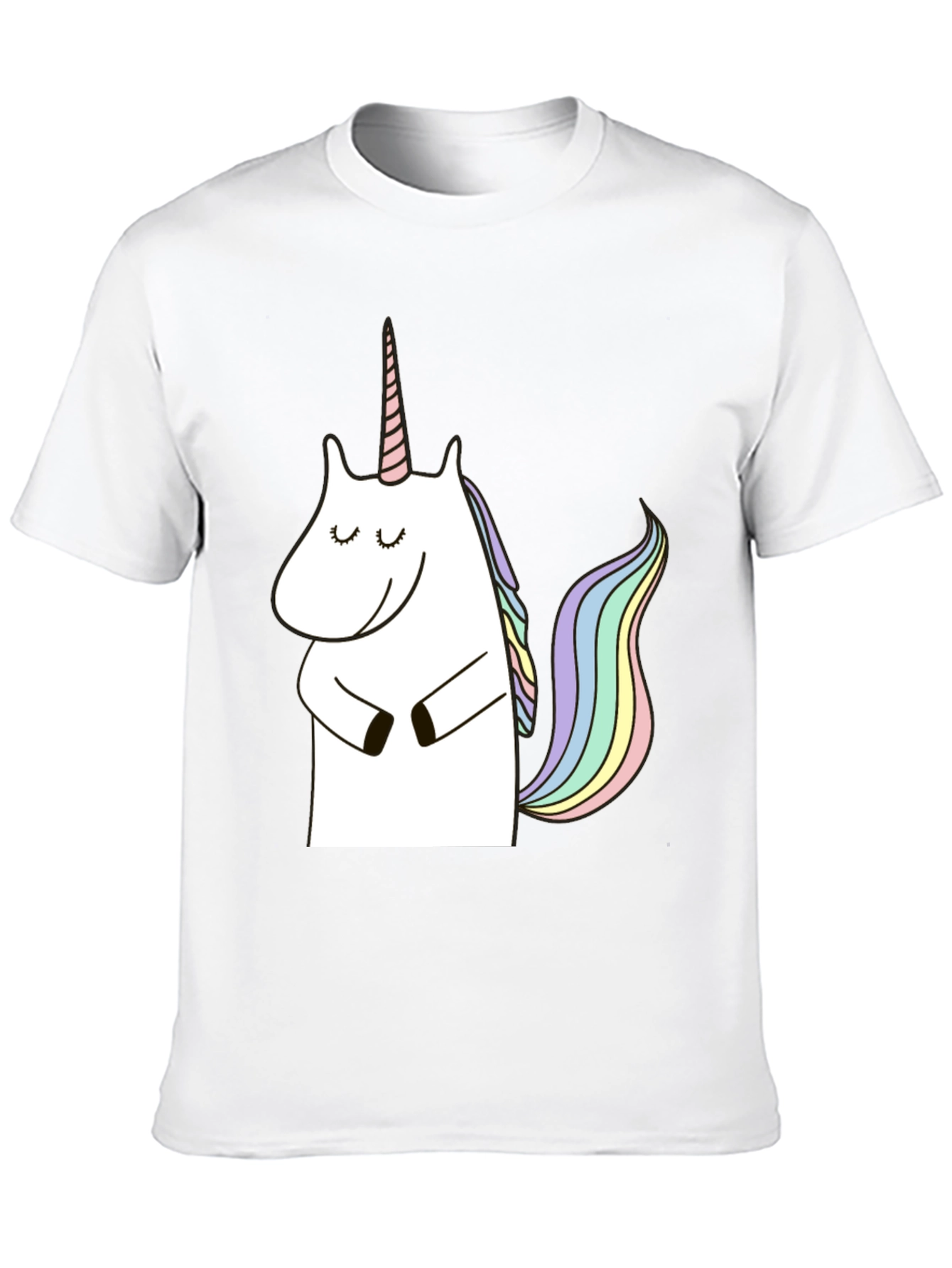 Unicorn Graphic Black T-Shirt
