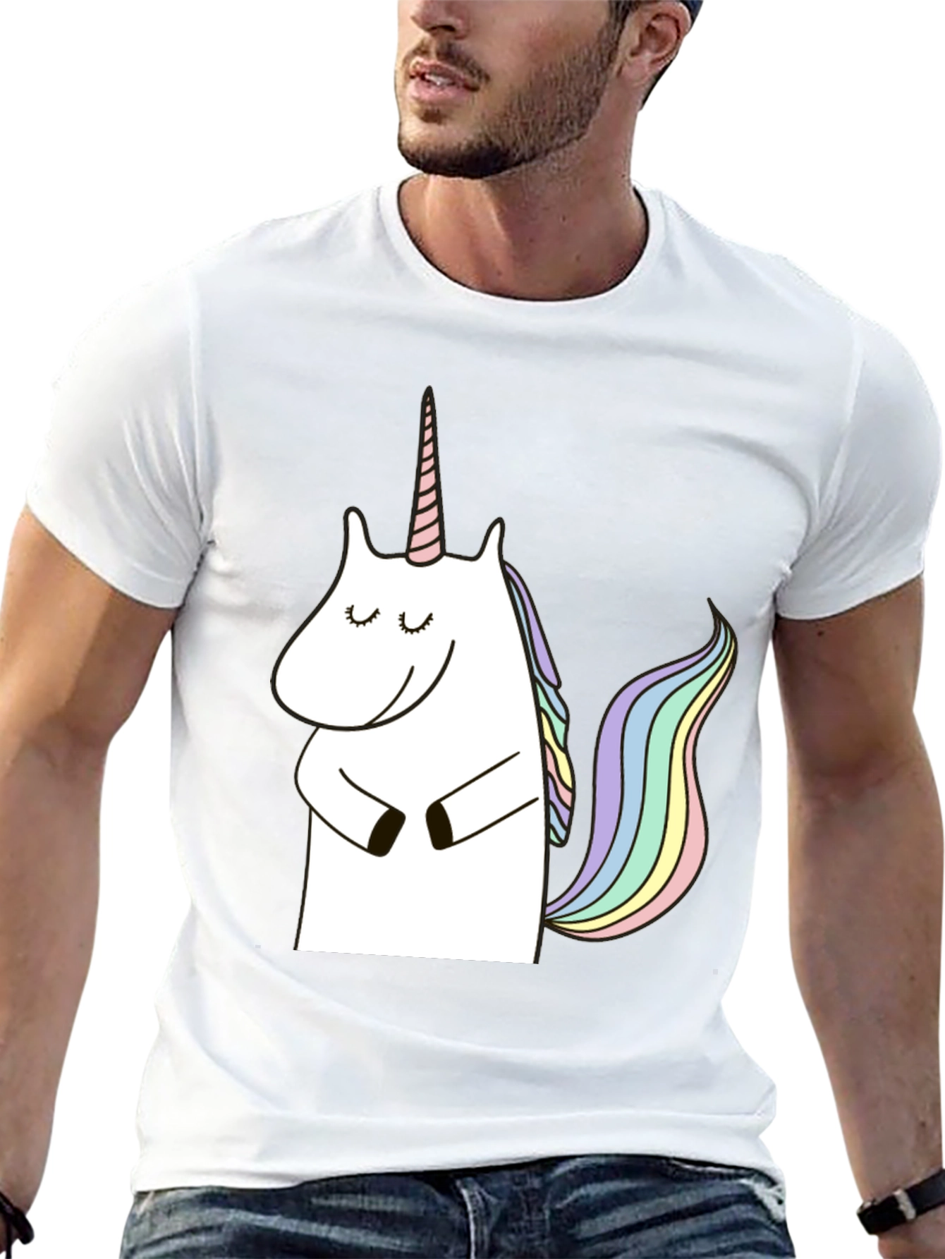 Unicorn Graphic Black T-Shirt