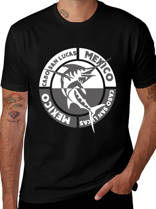 Cabo San Lucas Mexico Fish Graphic T-Shirt
