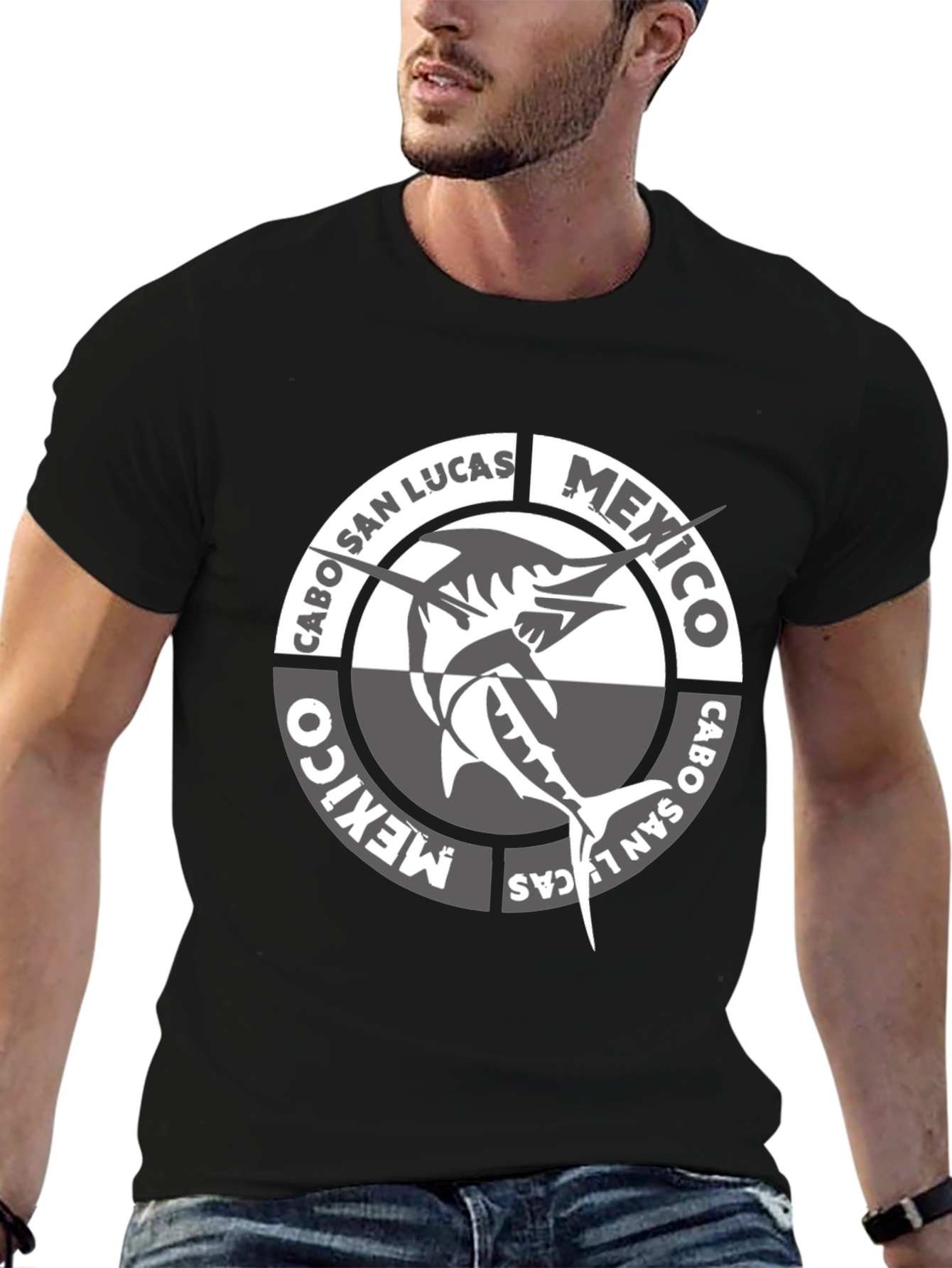 Cabo San Lucas Mexico Fish Graphic T-Shirt