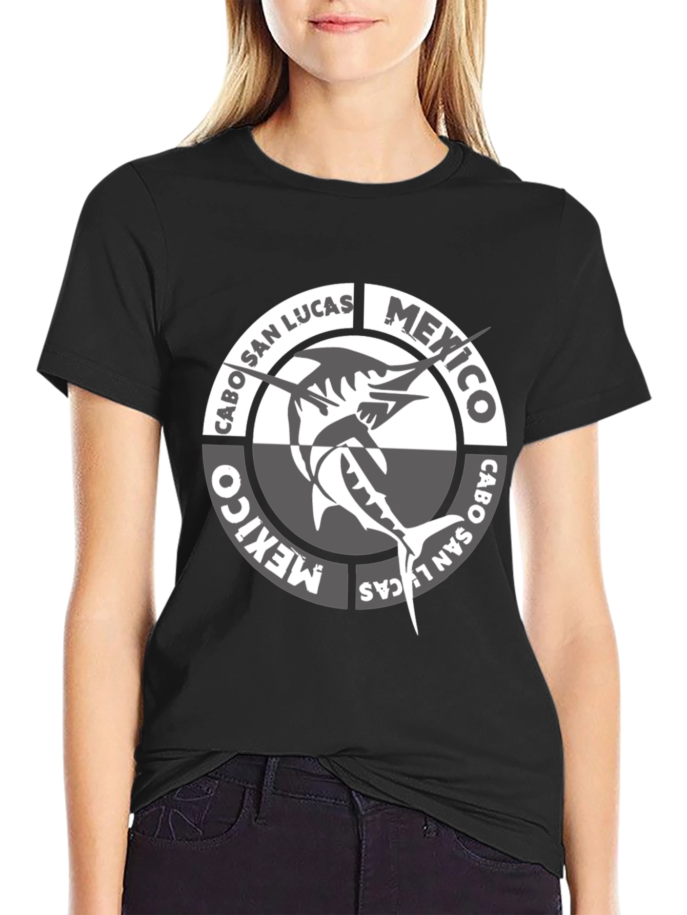 Cabo San Lucas Mexico Fish Graphic T-Shirt