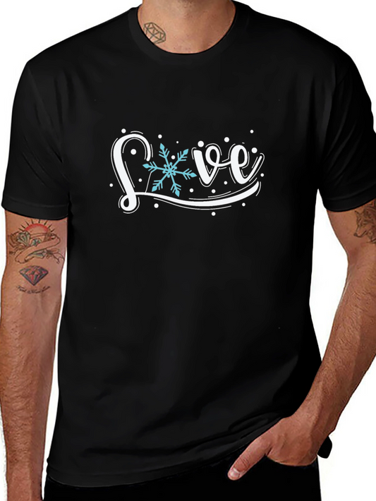 Winter Snowflake Love Graphic T-Shirt
