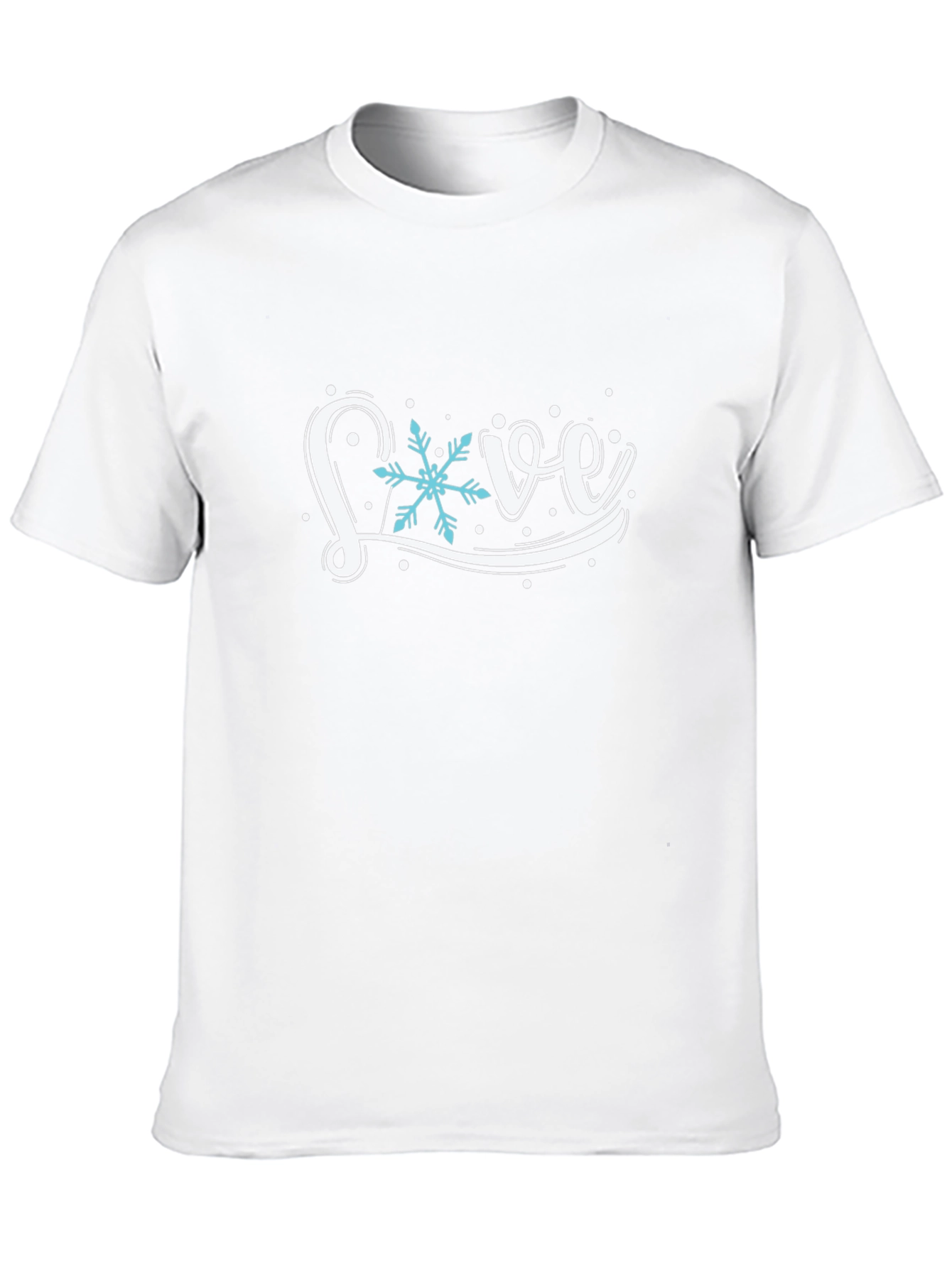 Winter Snowflake Love Graphic T-Shirt