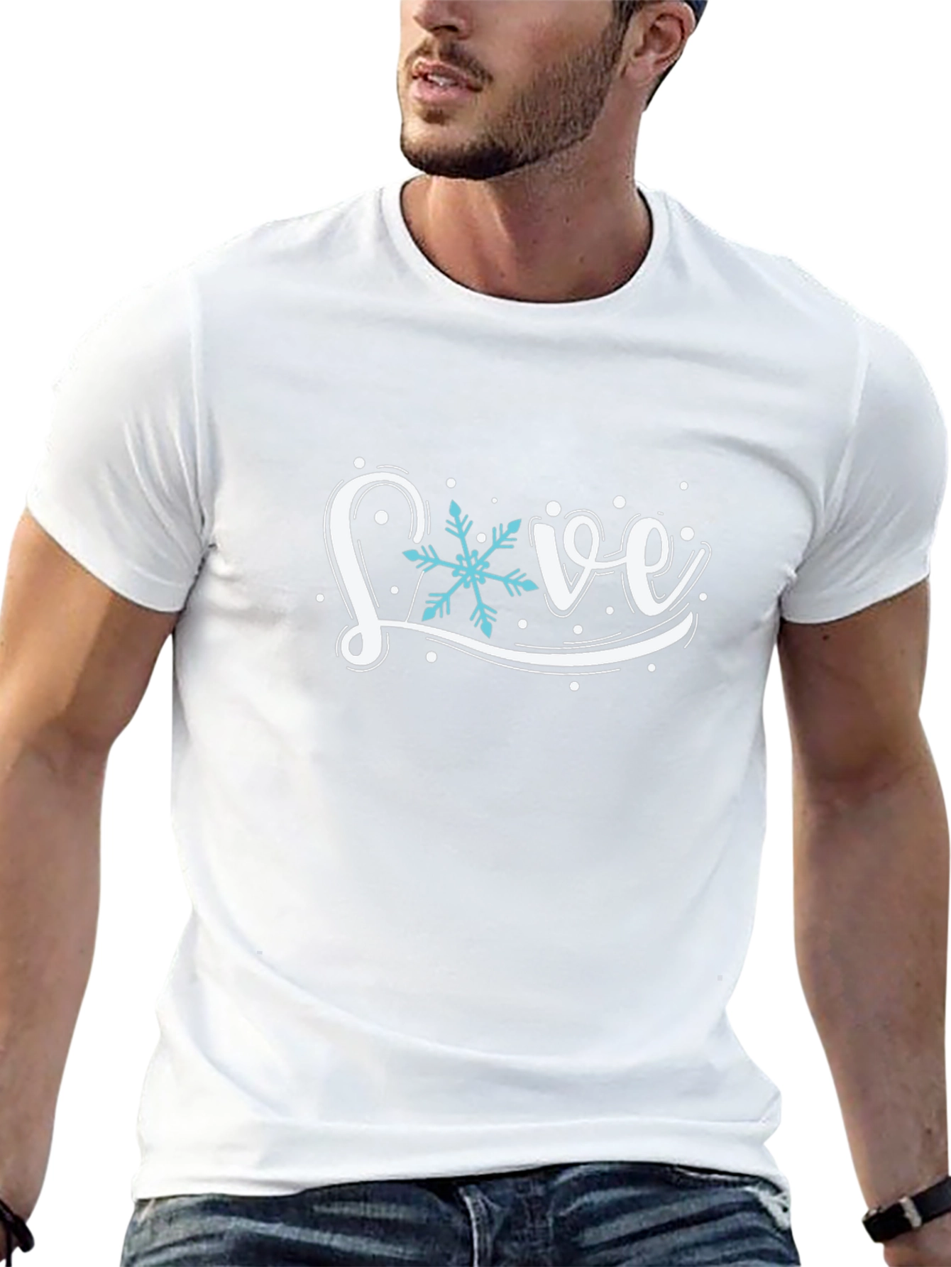 Winter Snowflake Love Graphic T-Shirt