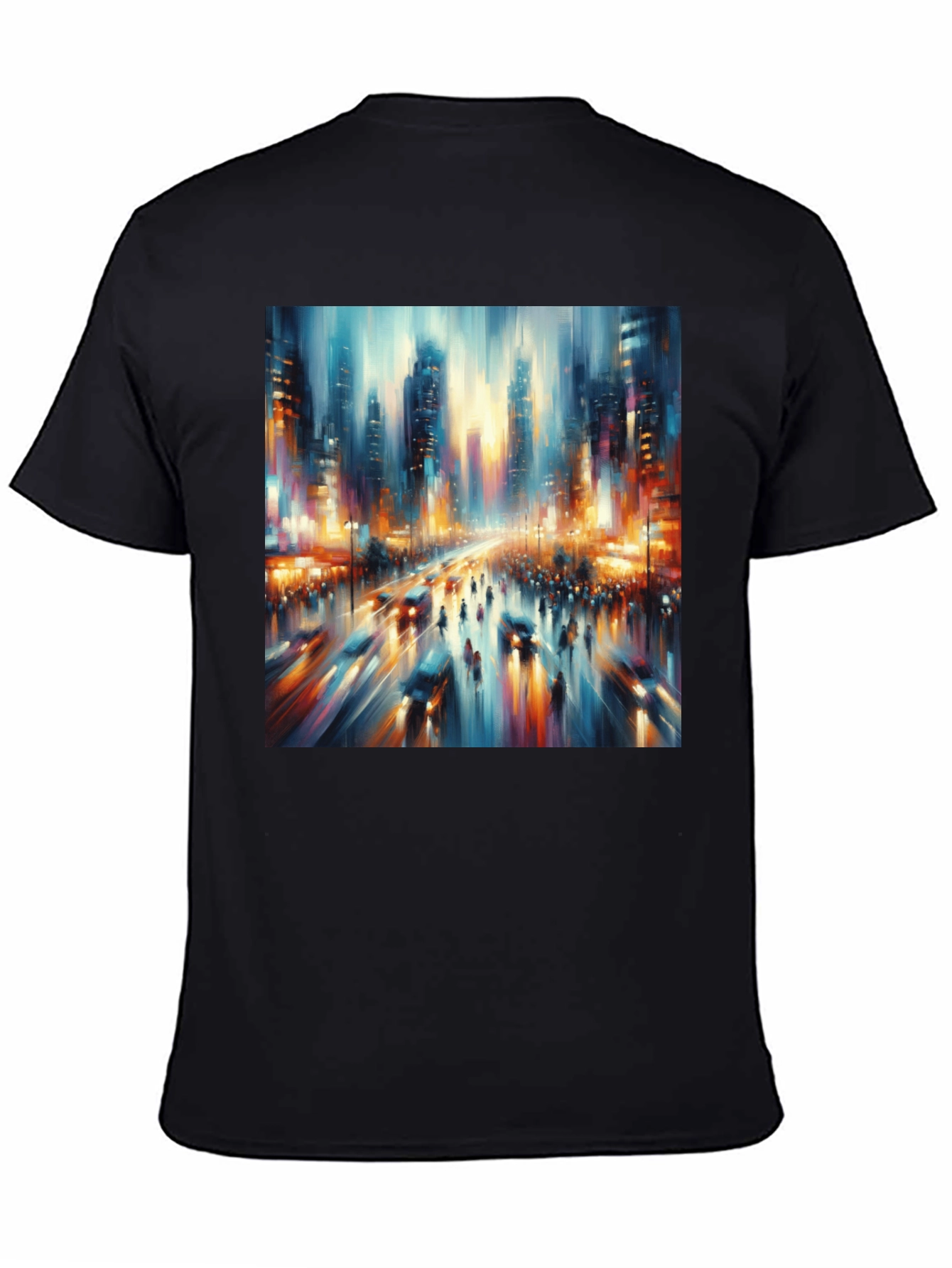 Abstract Cityscape Tee - Modern Art T-Shirt