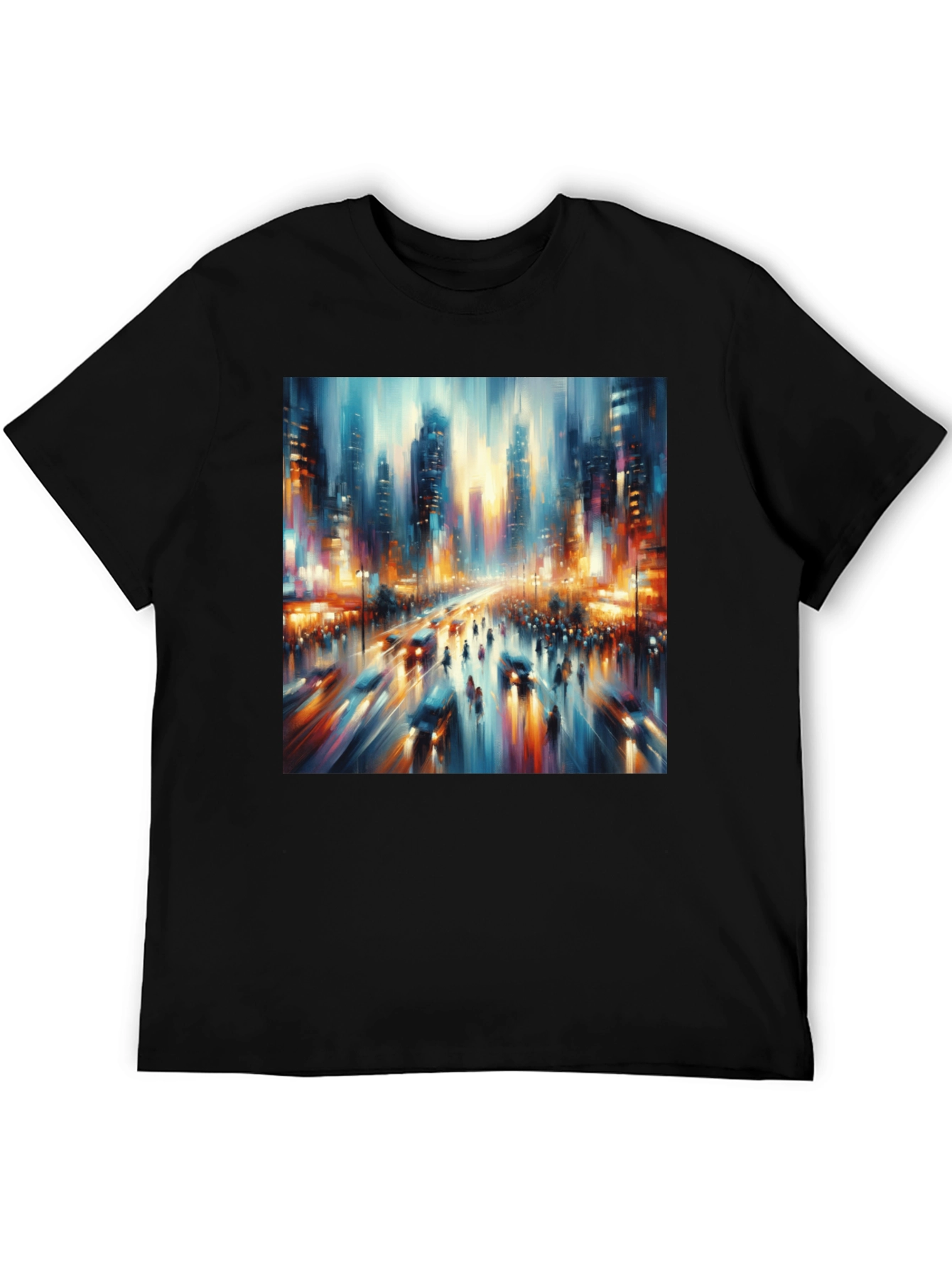 Abstract Cityscape Tee - Modern Art T-Shirt