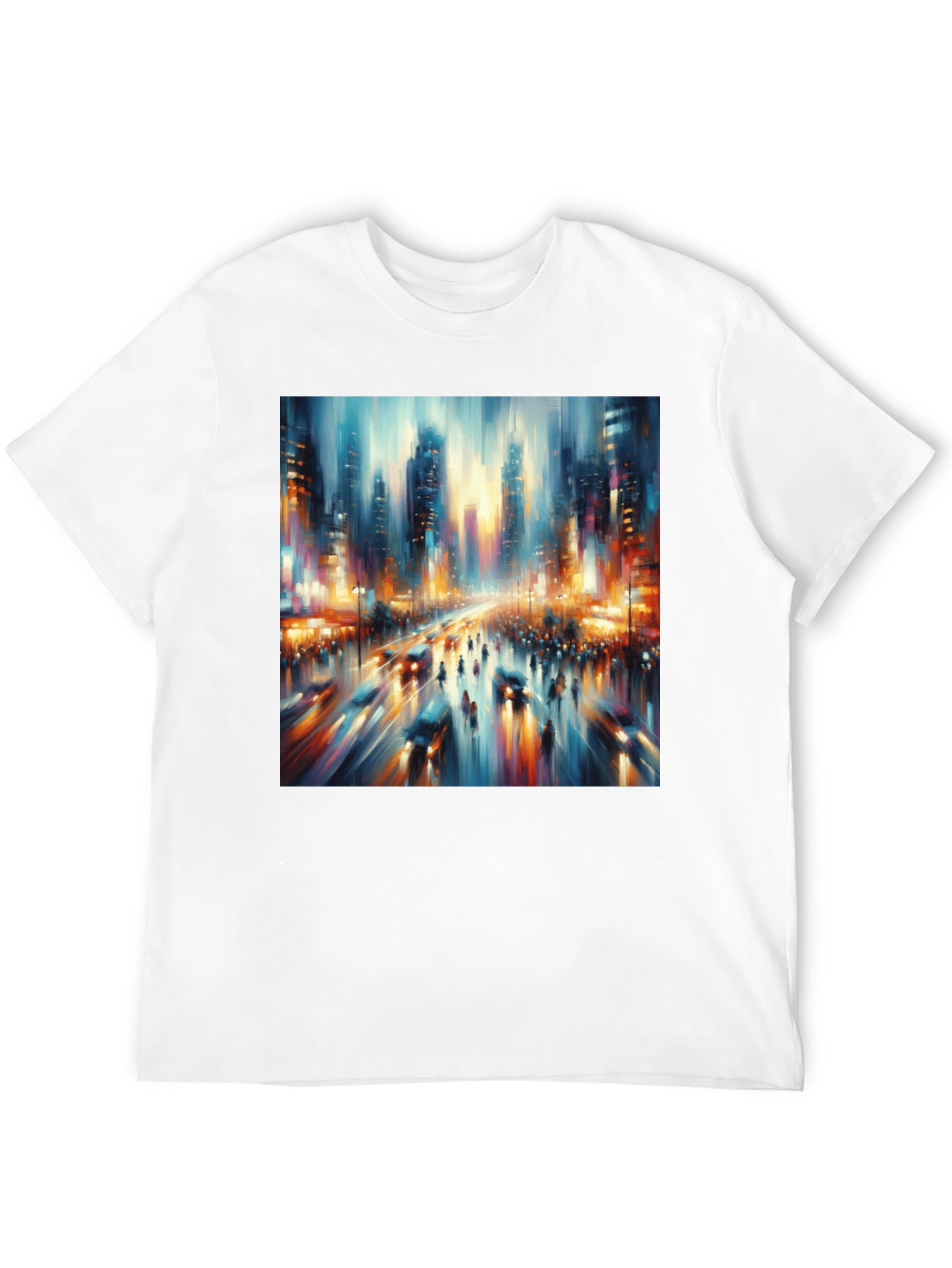 Abstract Cityscape Tee - Modern Art T-Shirt