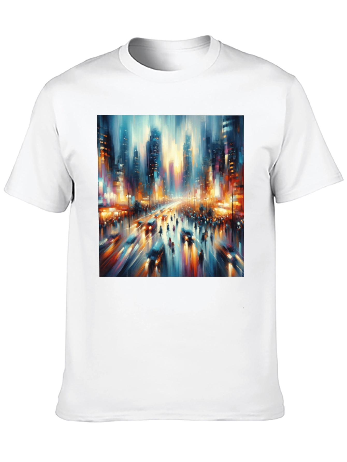 Abstract Cityscape Tee - Modern Art T-Shirt