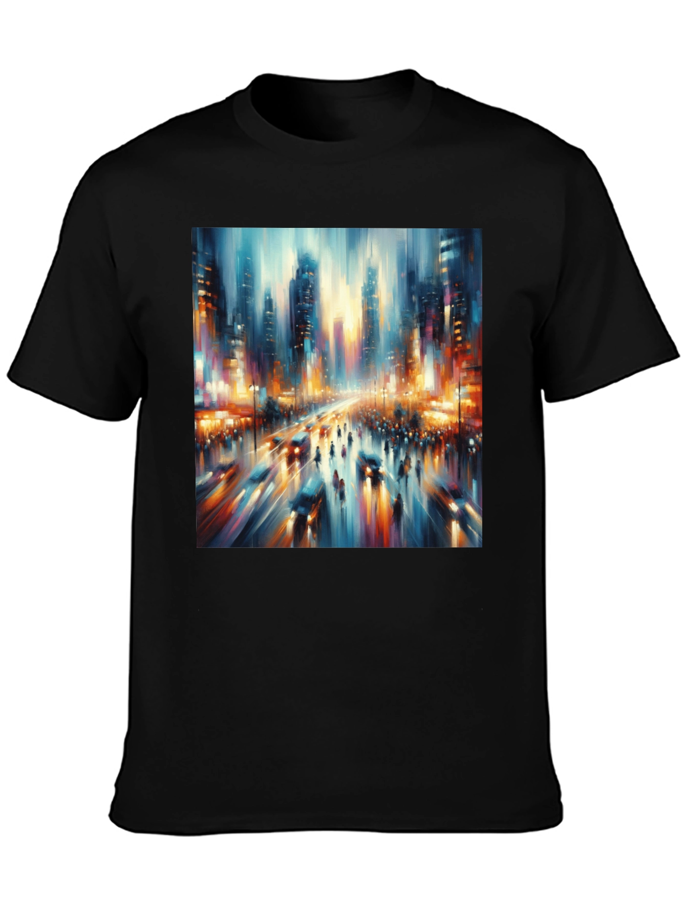 Abstract Cityscape Tee - Modern Art T-Shirt