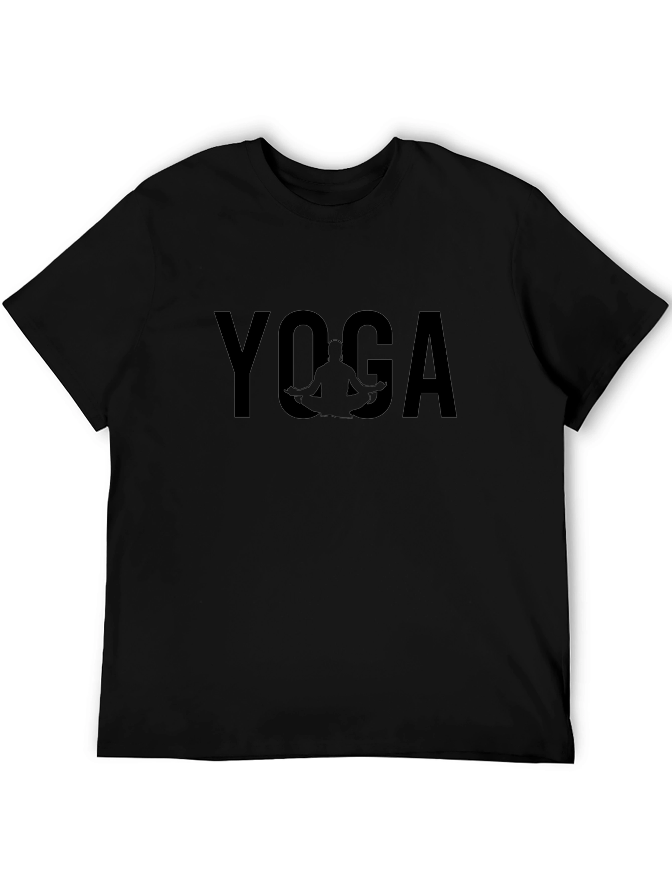 Yoga Silhouette Graphic Tee - Soft Cotton Blend