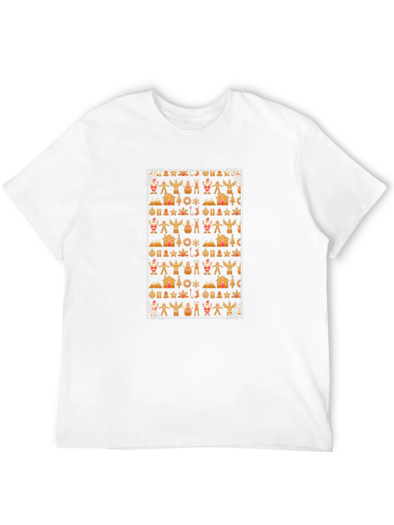 Christmas Gingerbread Pattern T-Shirt