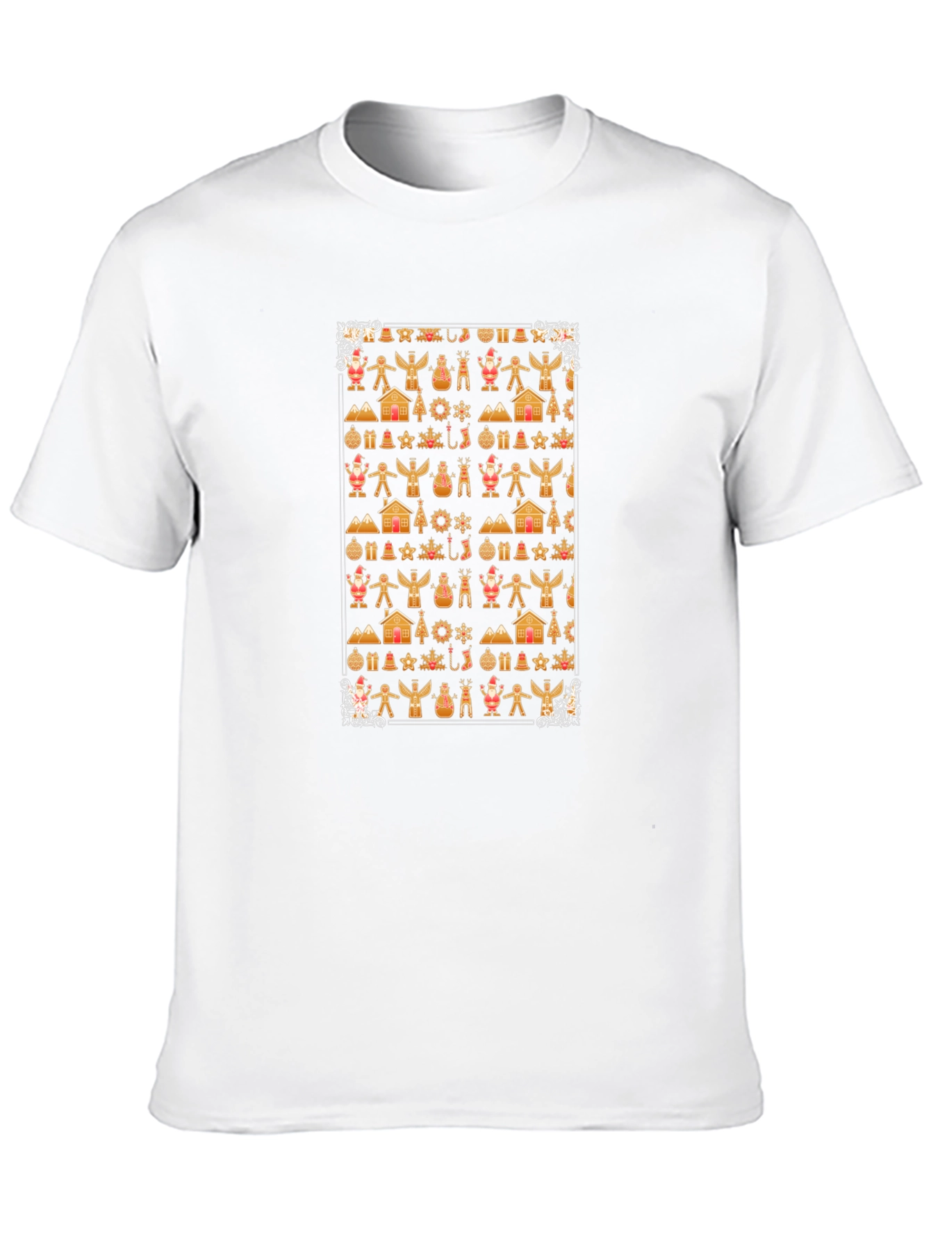 Christmas Gingerbread Pattern T-Shirt