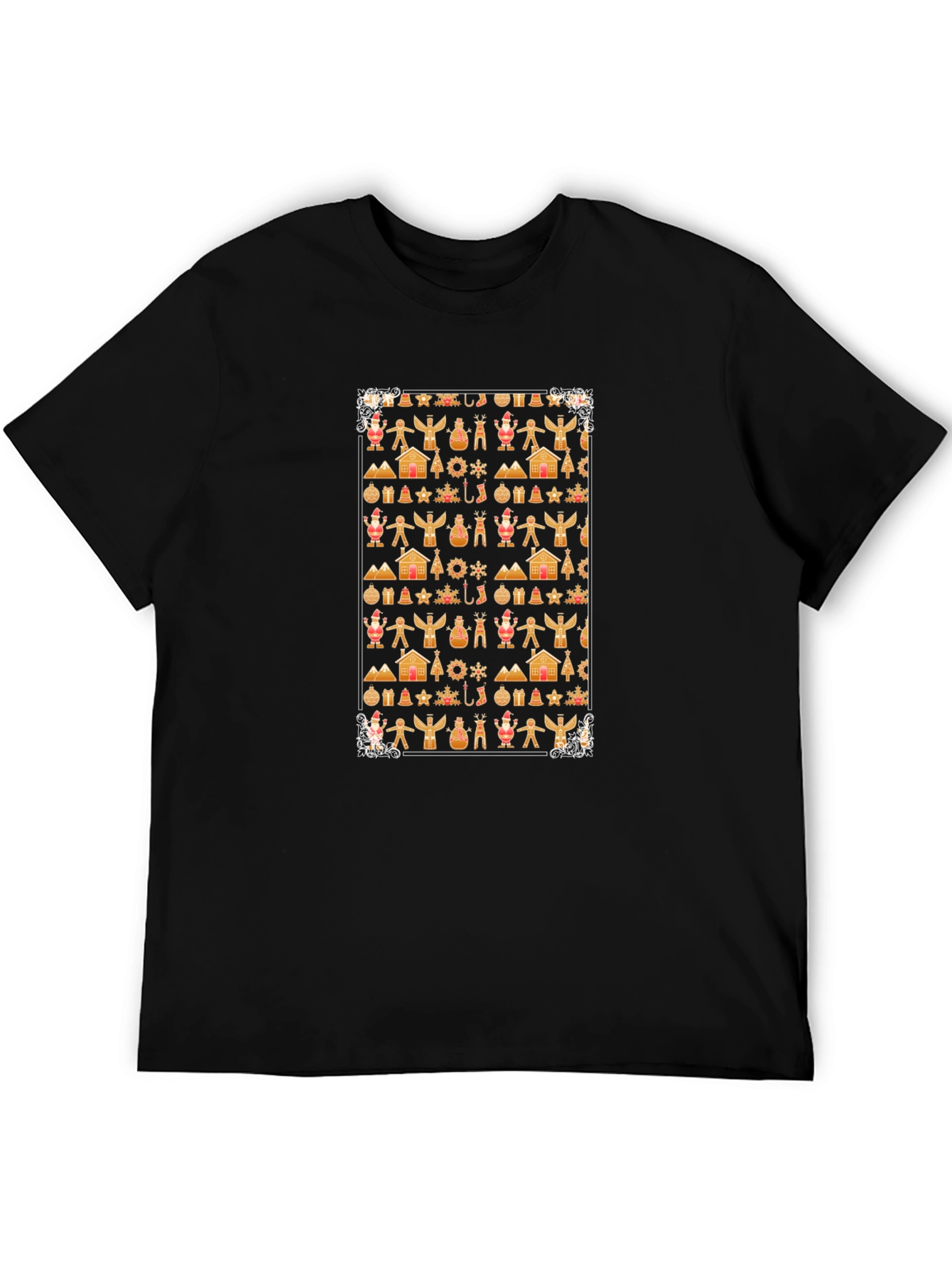 Christmas Gingerbread Pattern T-Shirt