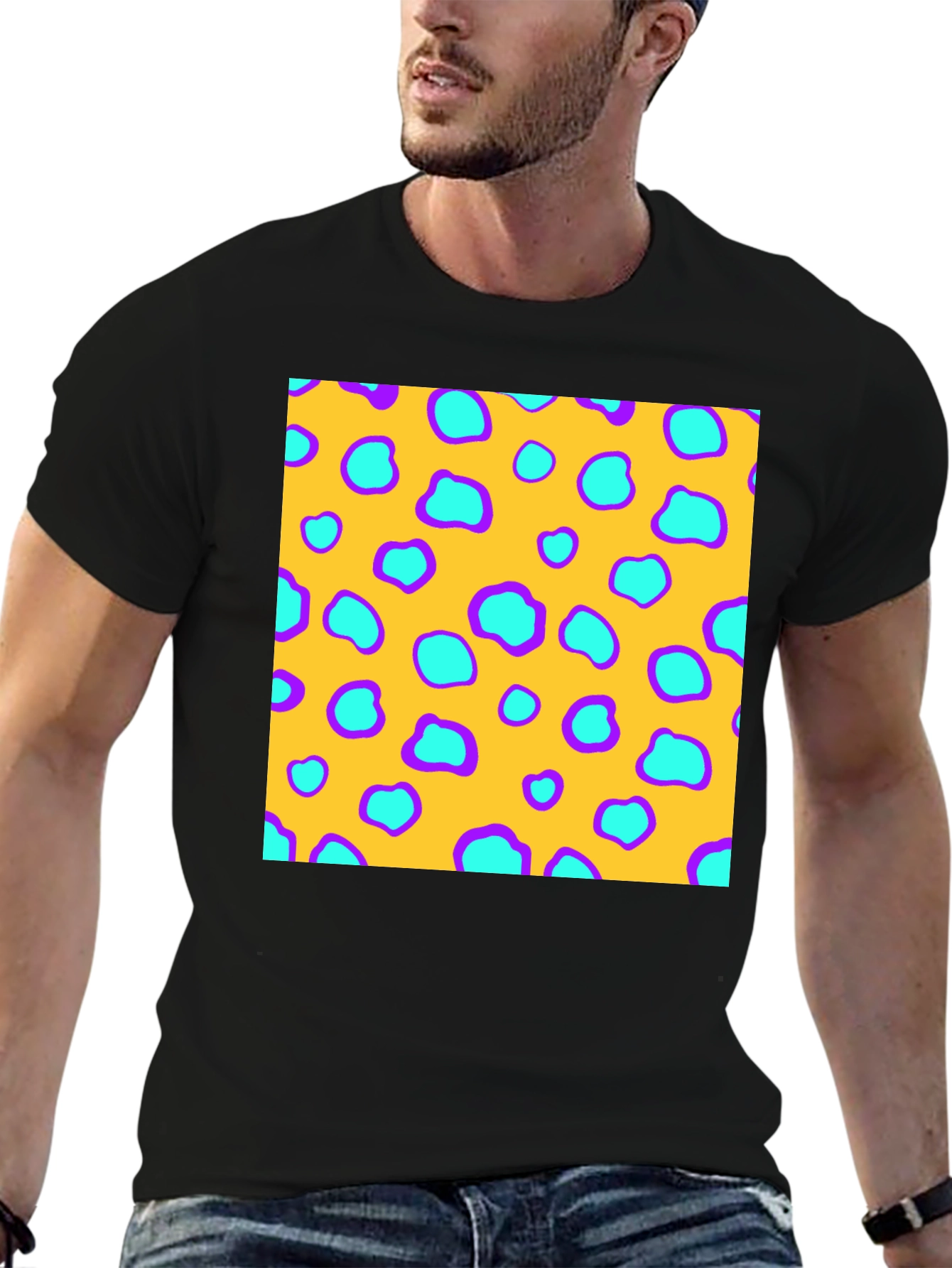Patterned Crewneck T-Shirt