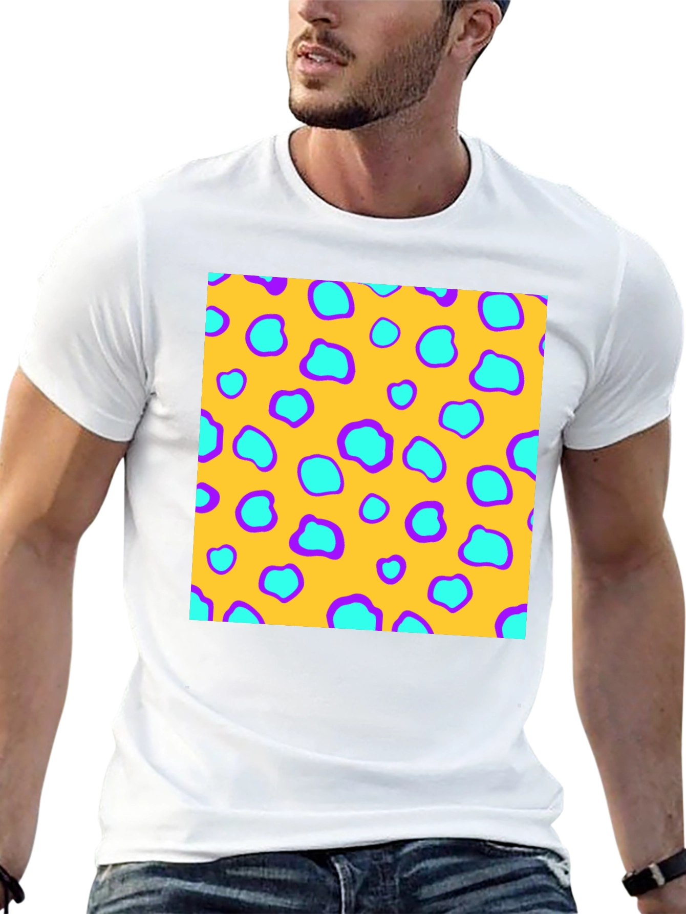 Patterned Crewneck T-Shirt