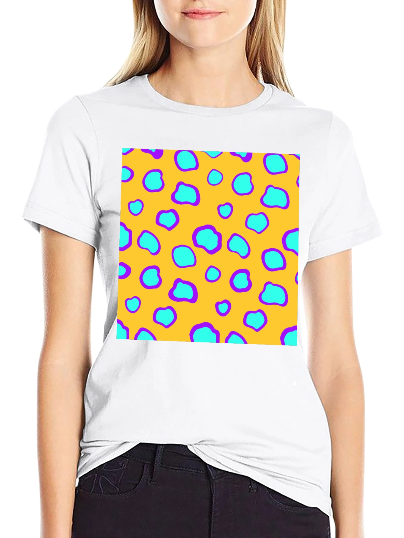 Patterned Crewneck T-Shirt