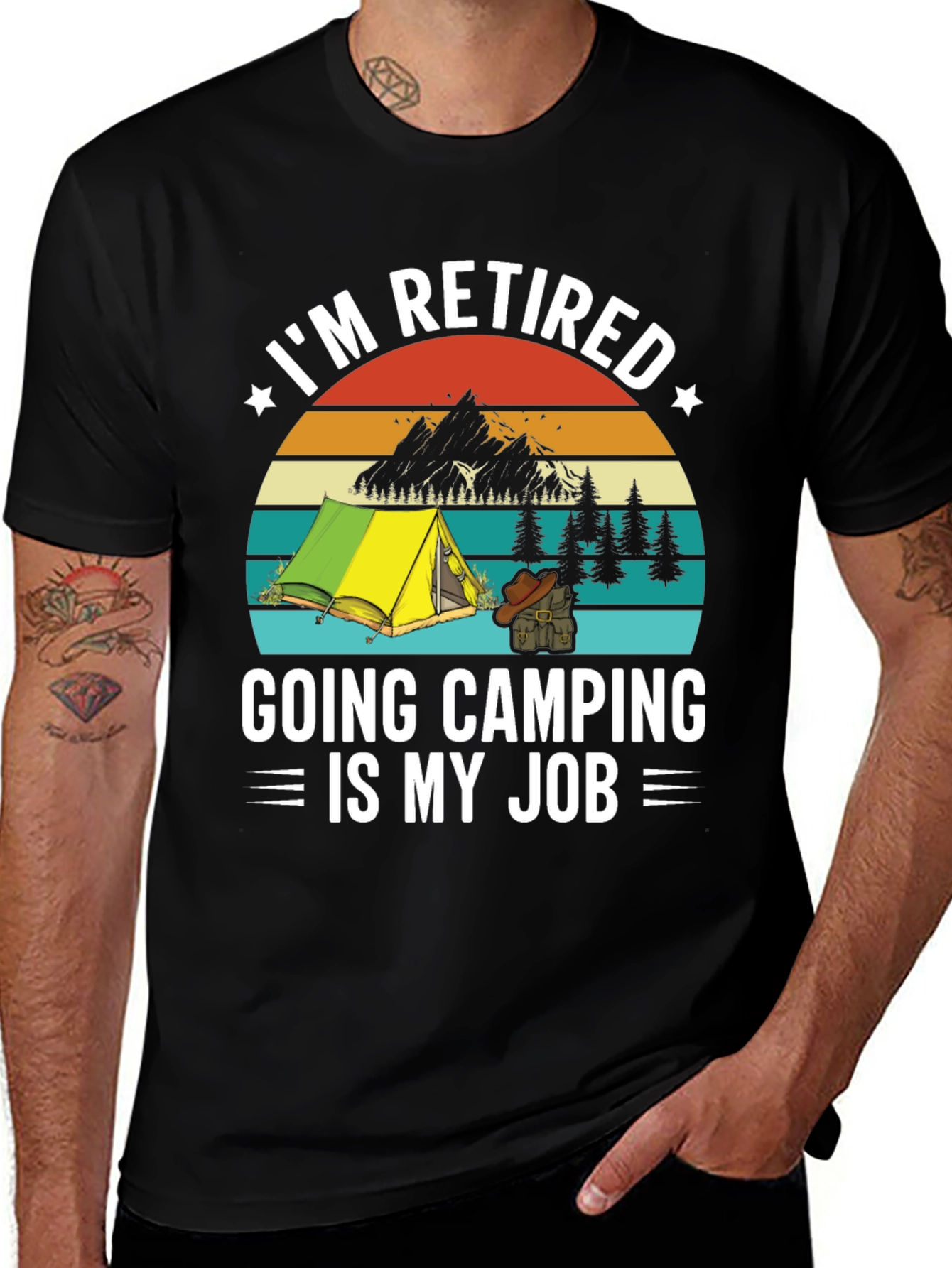 Retired Camping T-Shirt - My Job!