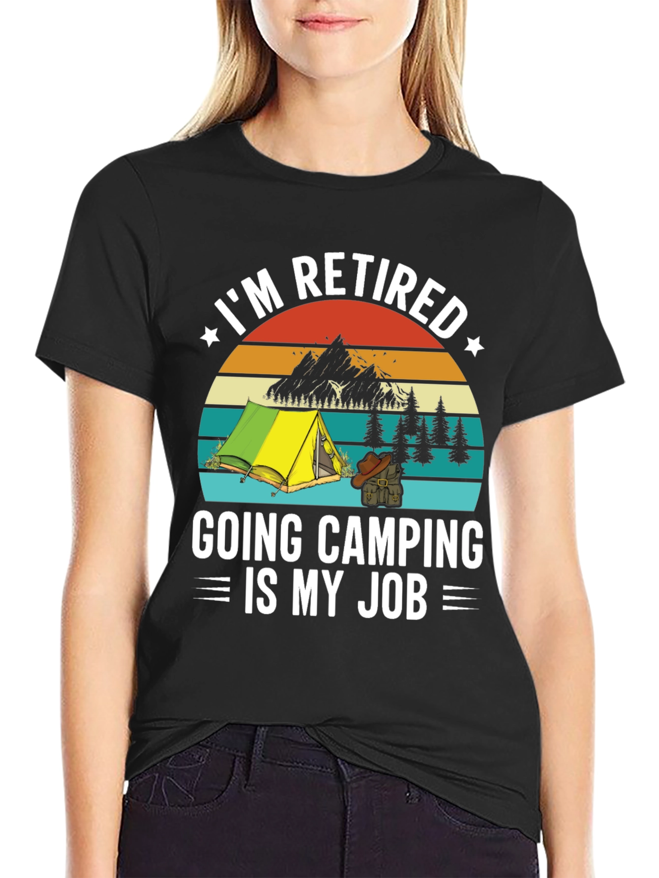 Retired Camping T-Shirt - My Job!
