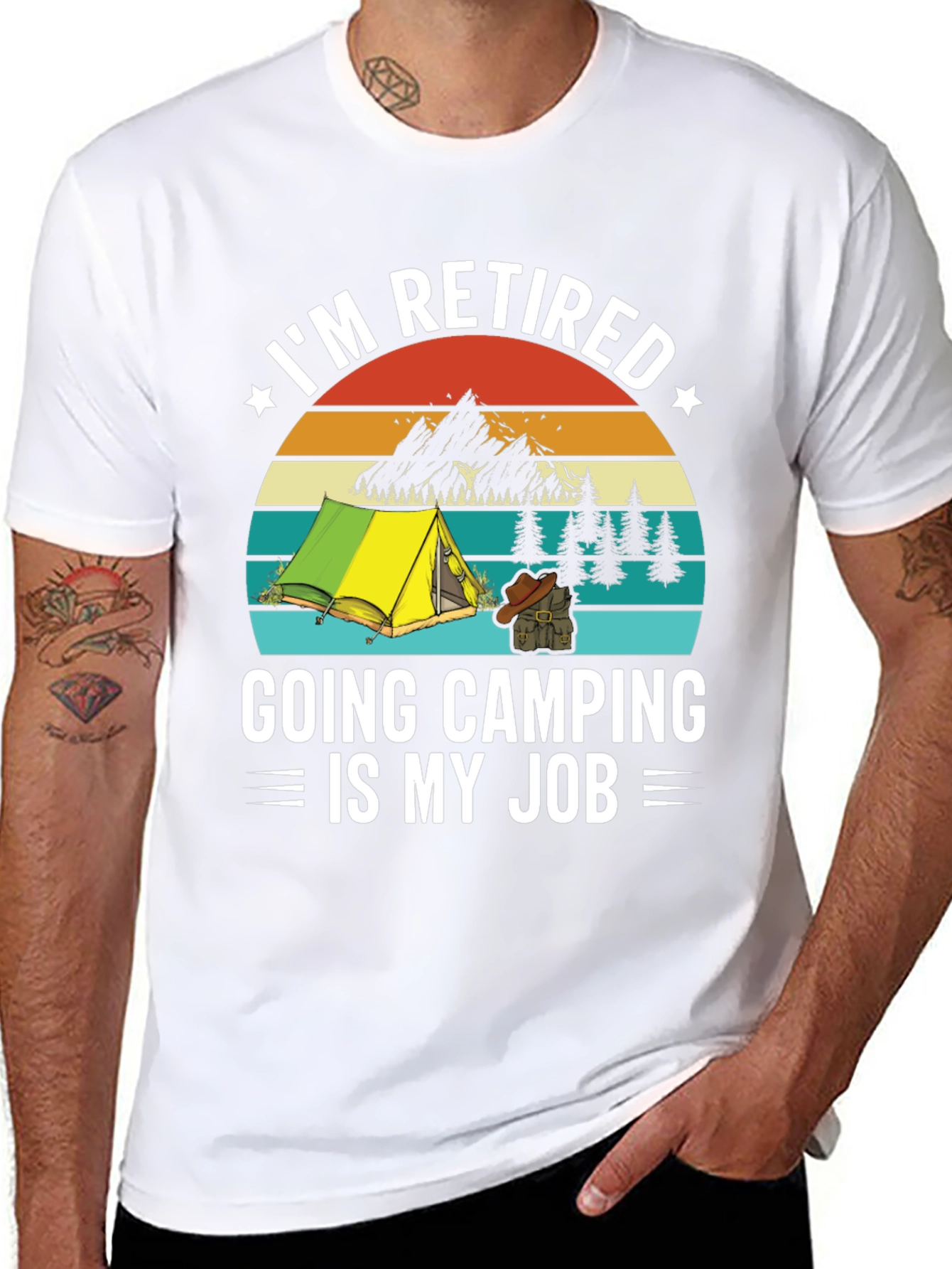 Retired Camping T-Shirt - My Job!