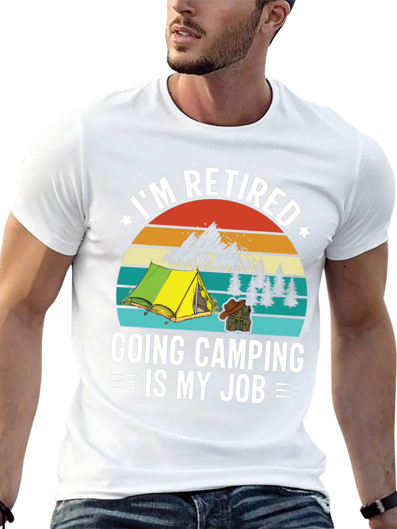 Retired Camping T-Shirt - My Job!