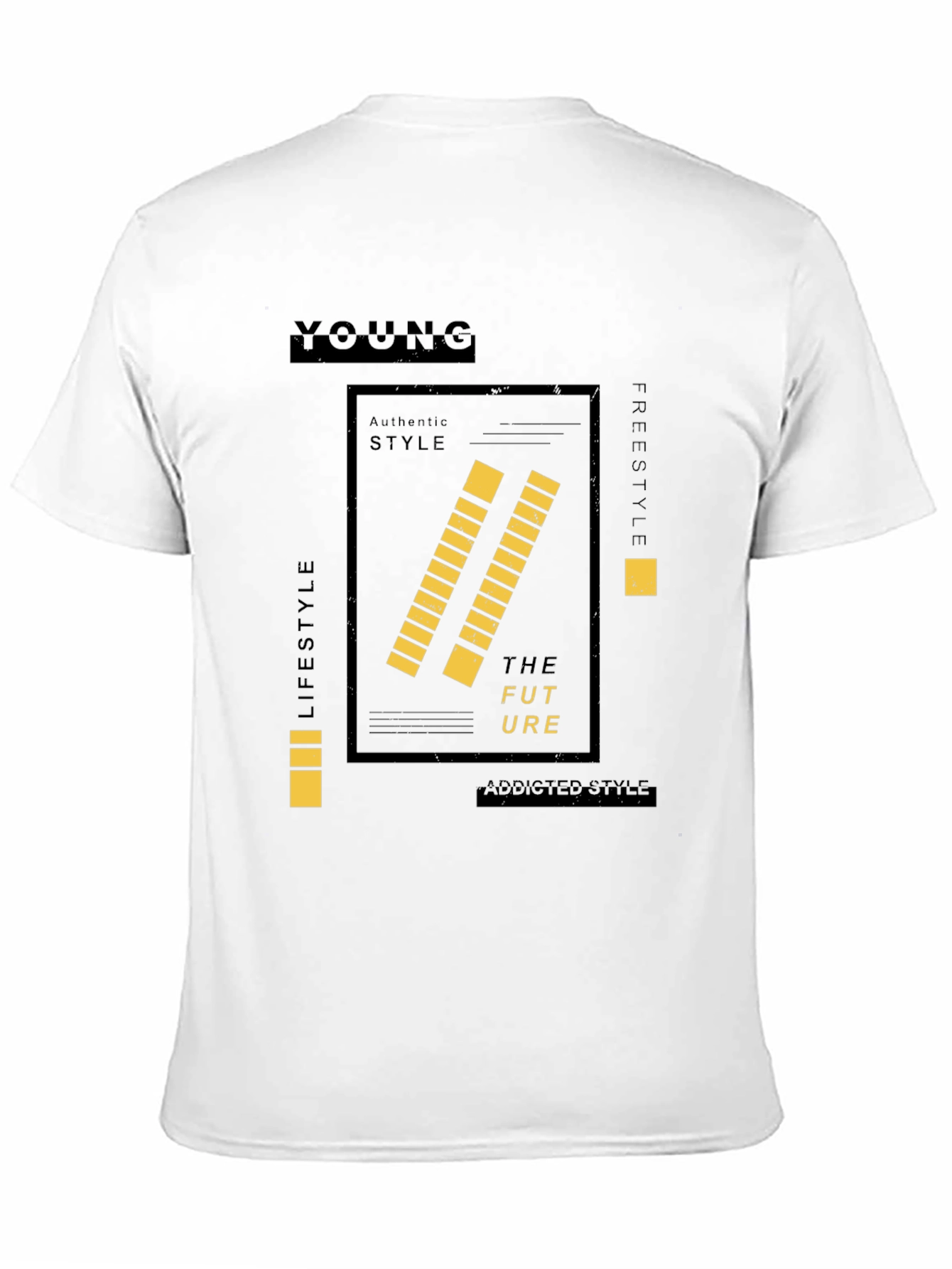 Young Future Style Black Graphic Tee