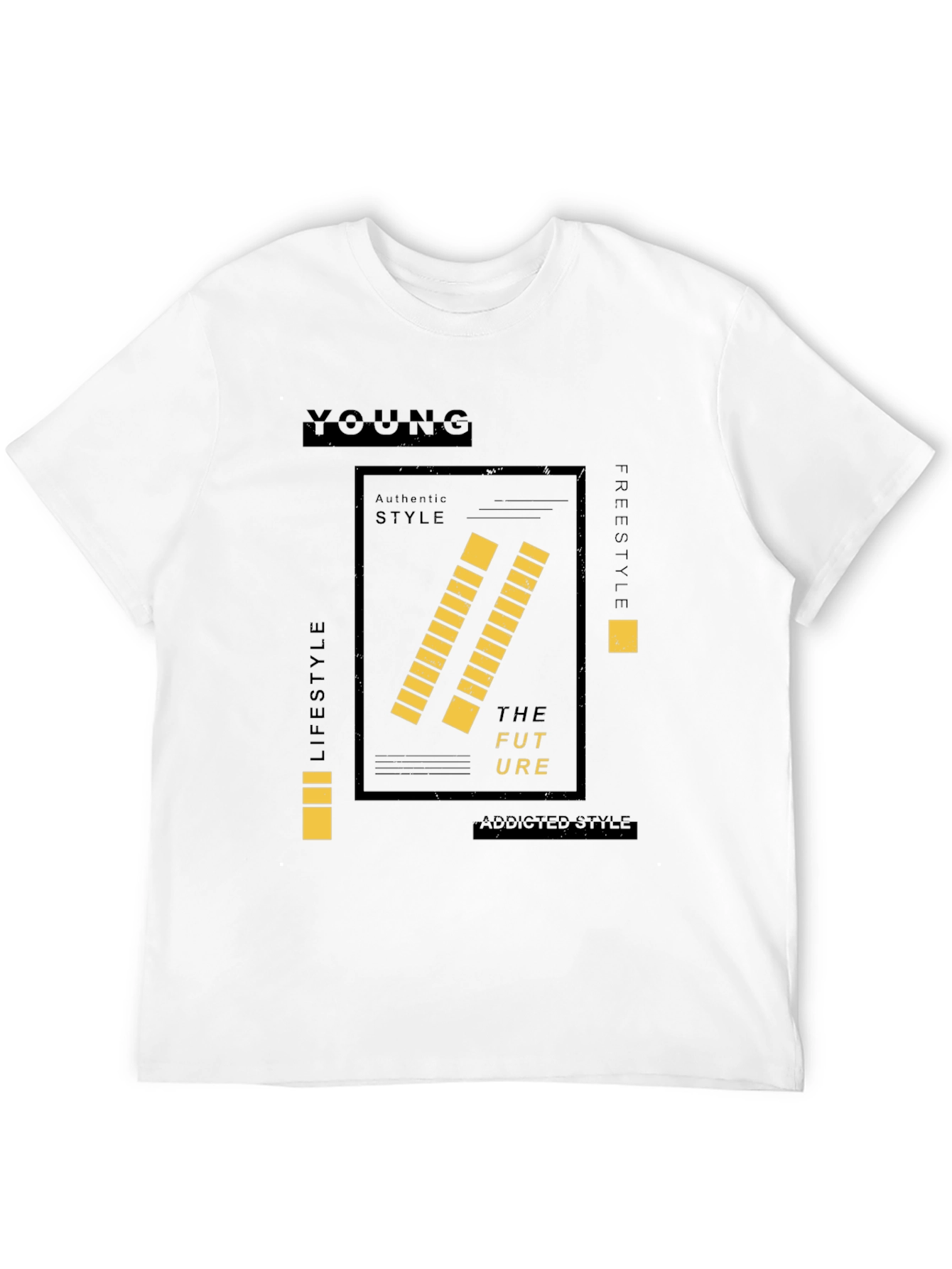 Young Future Style Black Graphic Tee