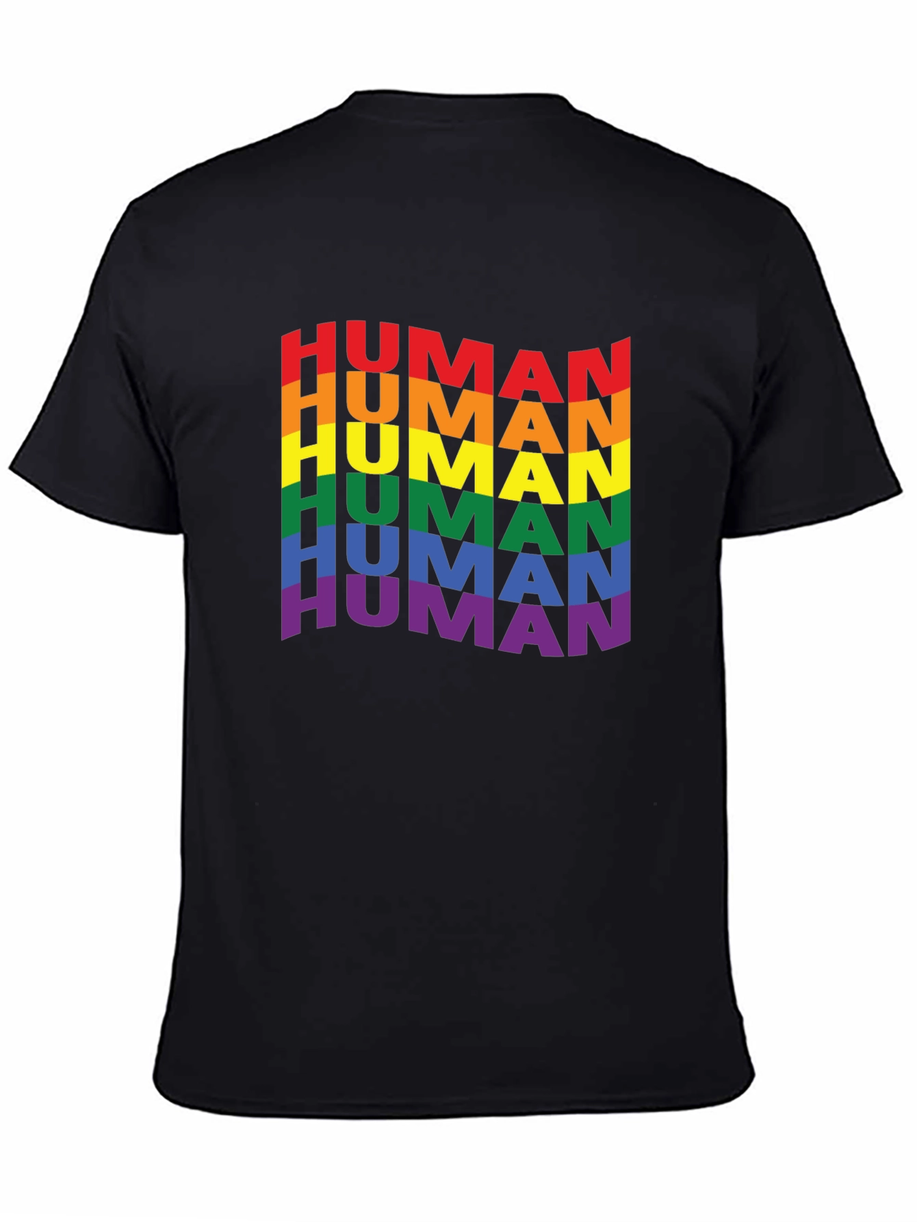 Rainbow Human Pride T-Shirt