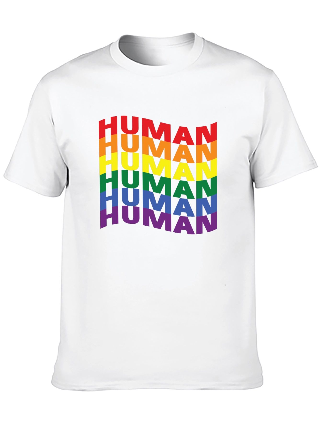 Rainbow Human Pride T-Shirt