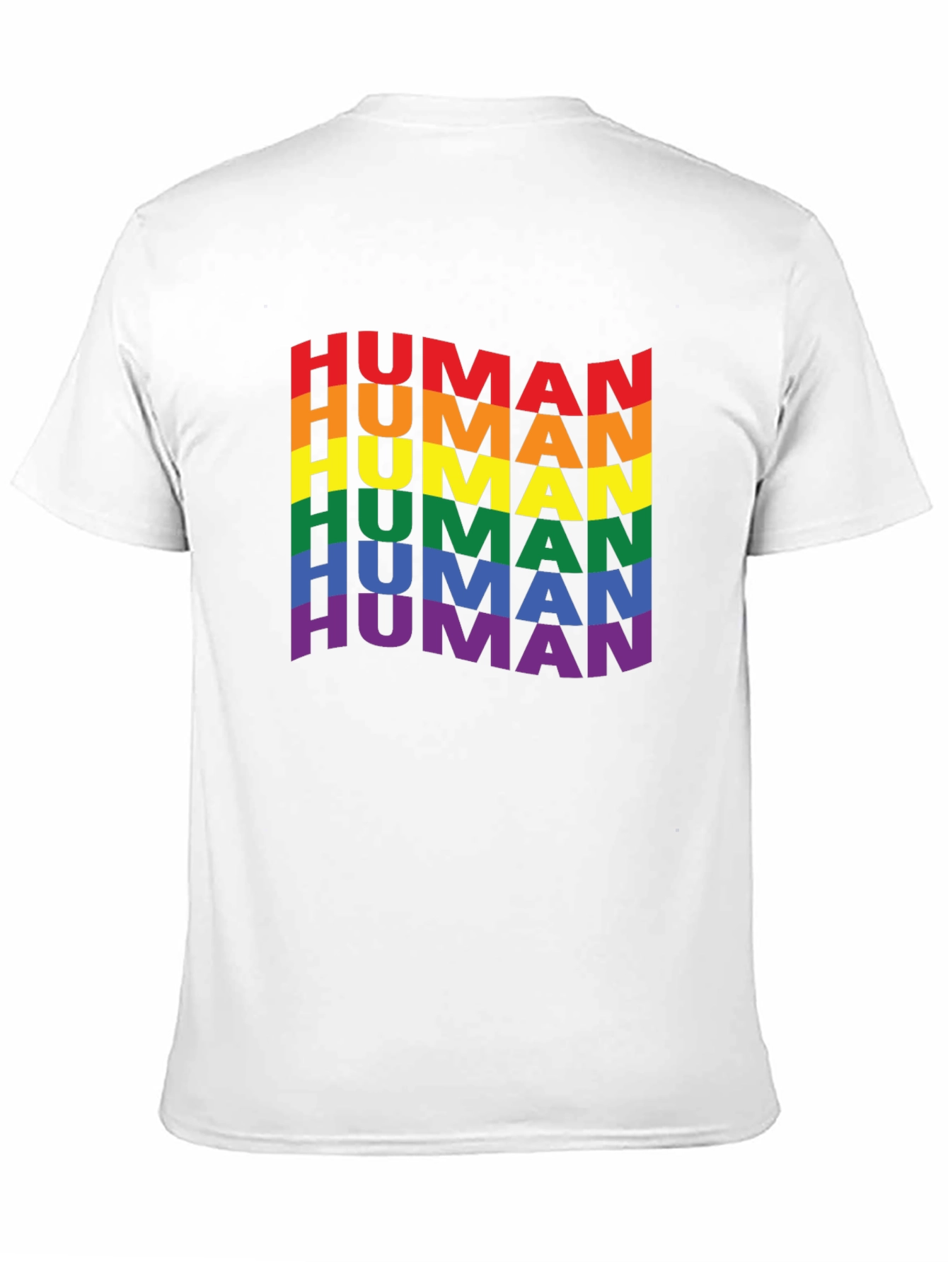 Rainbow Human Pride T-Shirt