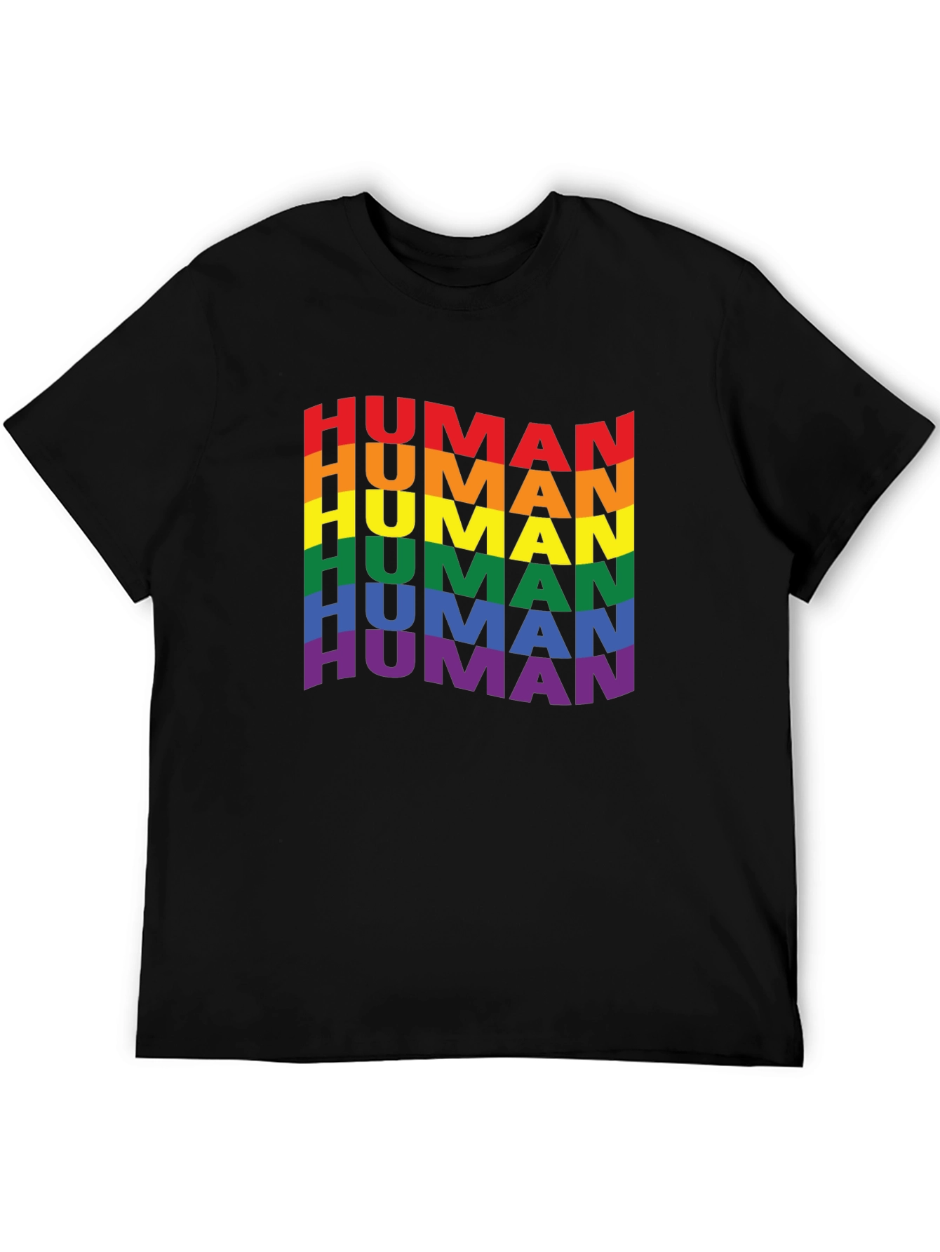 Rainbow Human Pride T-Shirt