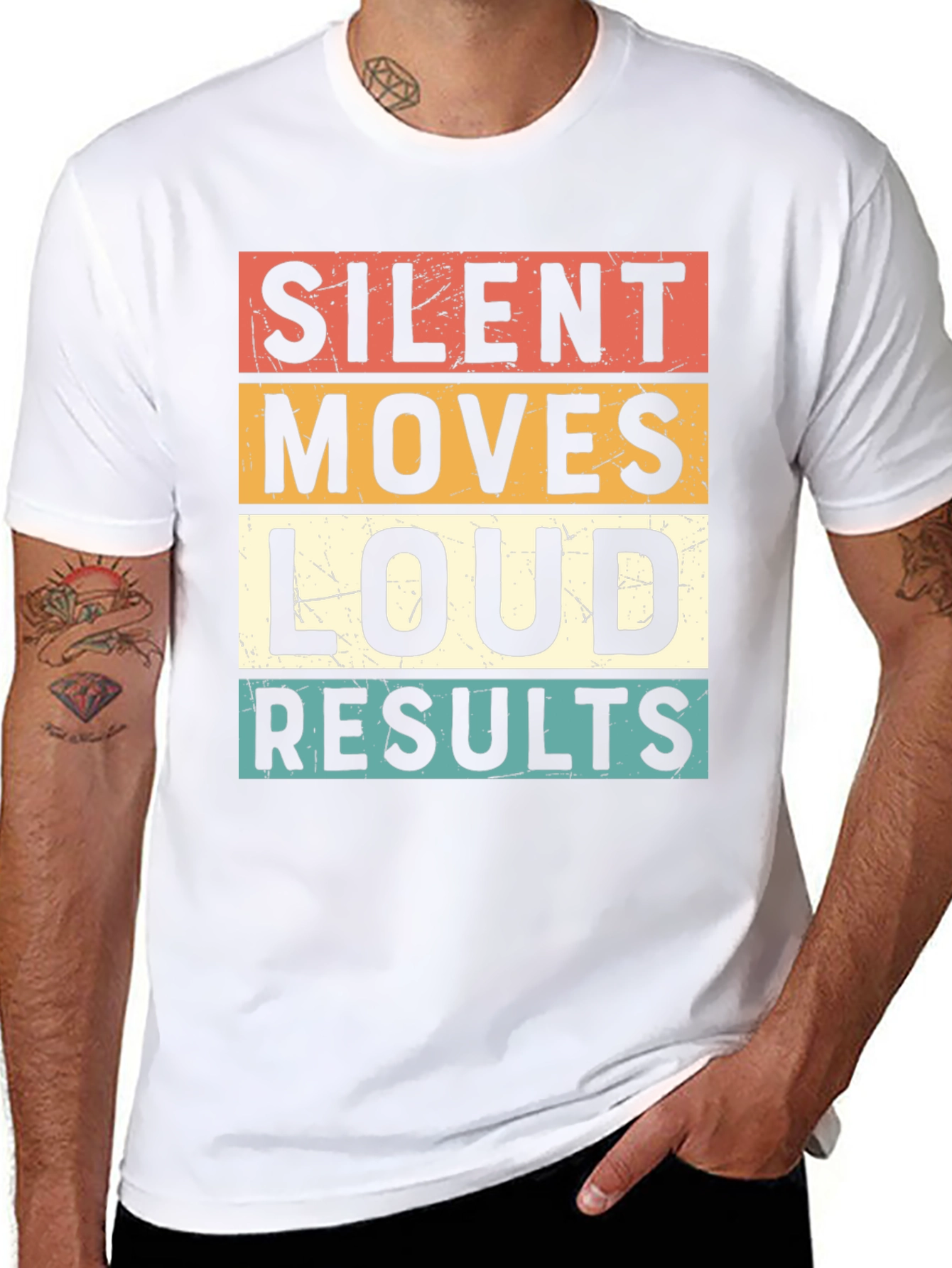 Silent Moves Loud Results Graphic Tee