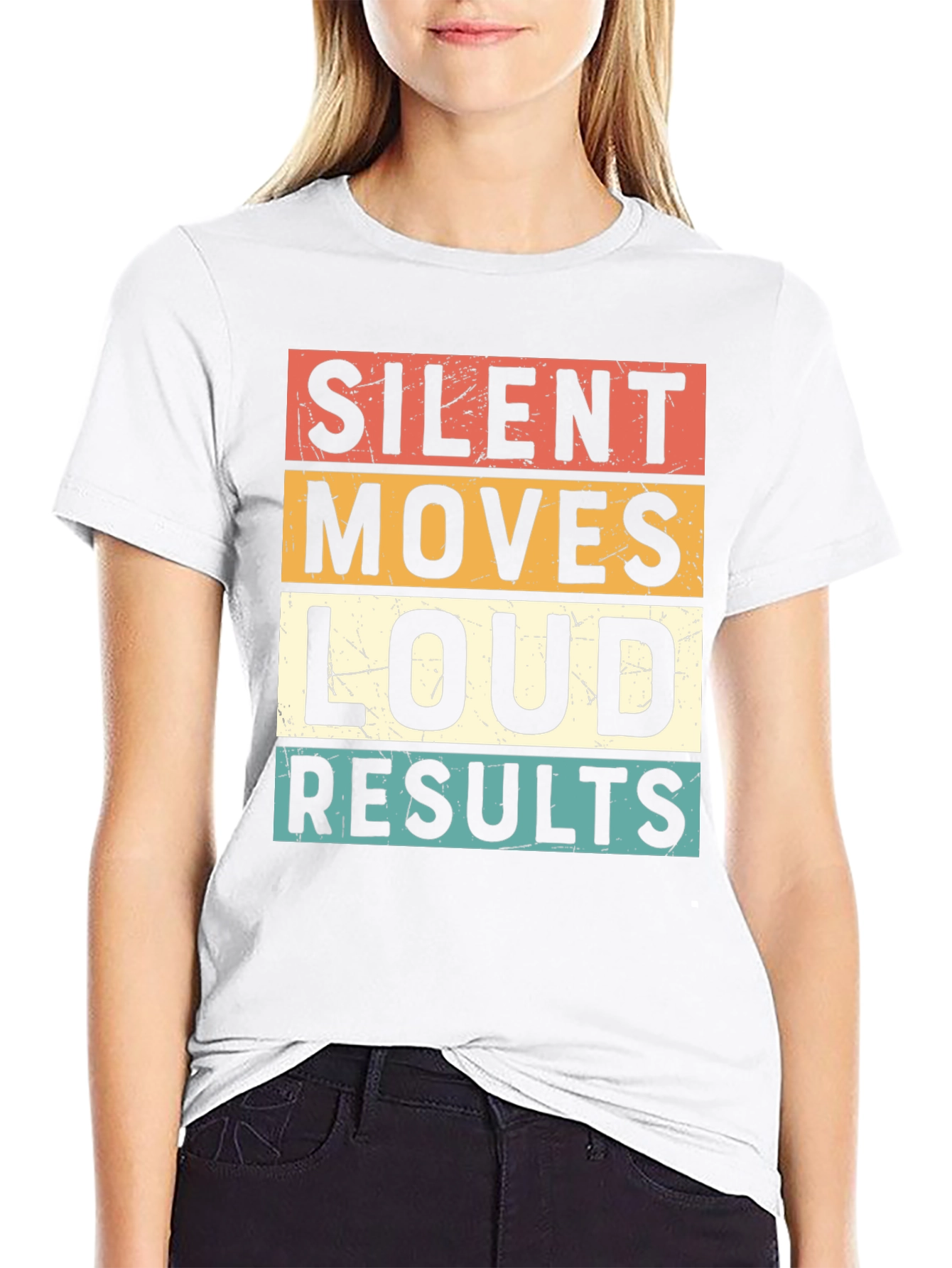 Silent Moves Loud Results Graphic Tee