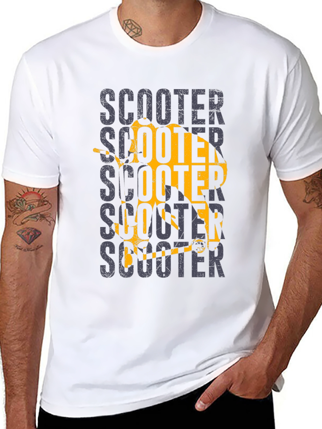 Scooter Graphic Tee - Retro Motorcycle Shirt