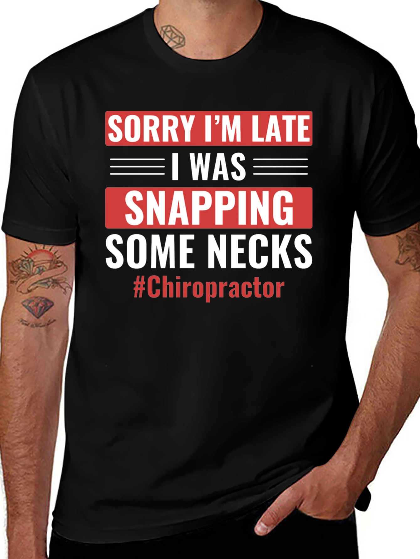 Funny Chiropractor T-Shirt - Snapping Necks Humor